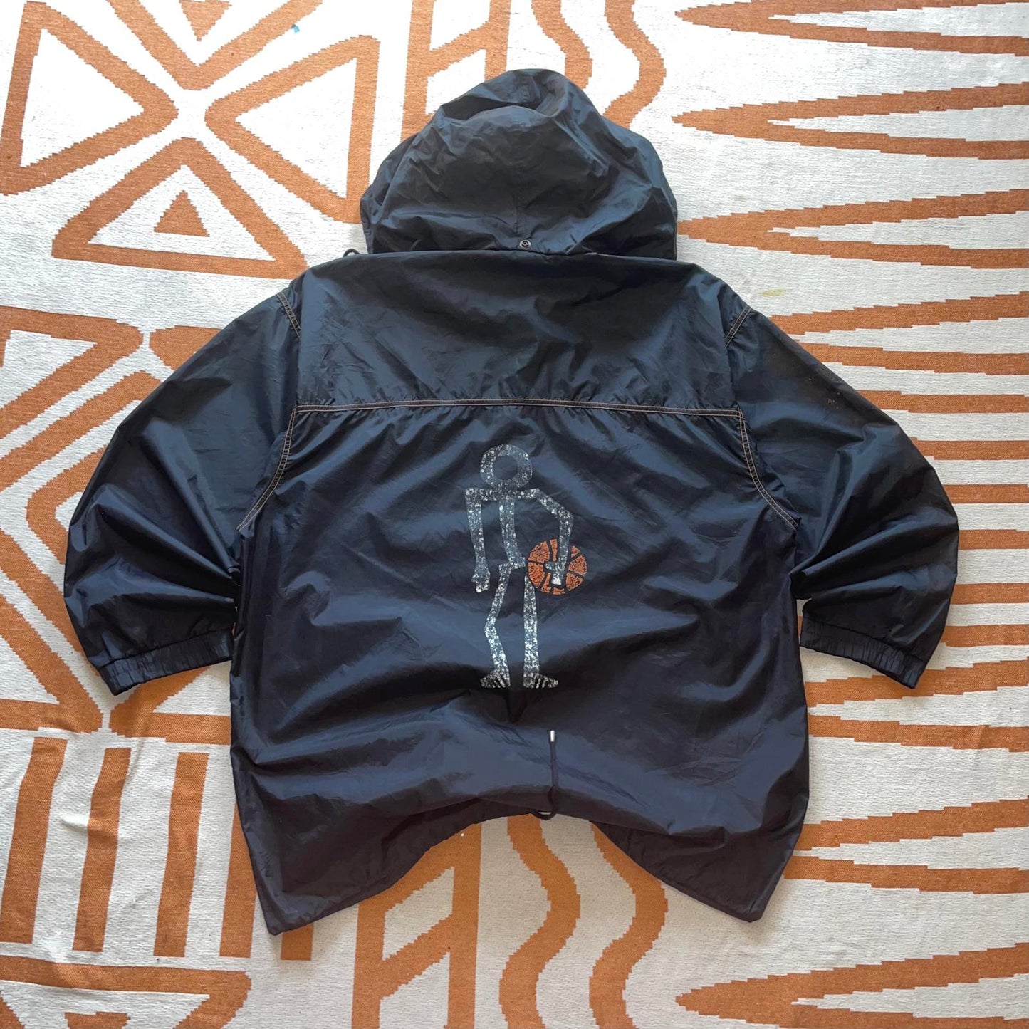90s Adidas Streetball Print Windbreaker XL