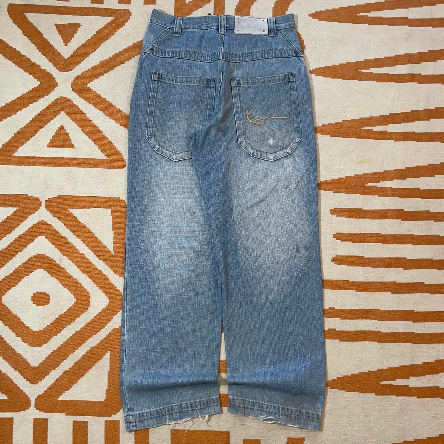 Karl Kani 00s Embroidered Baggy Jeans 30x32