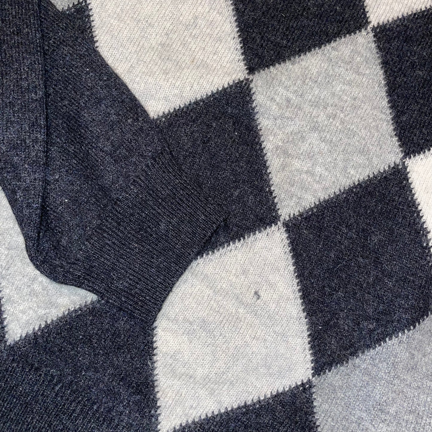 EWM 00s Knit Diamond Jumper S