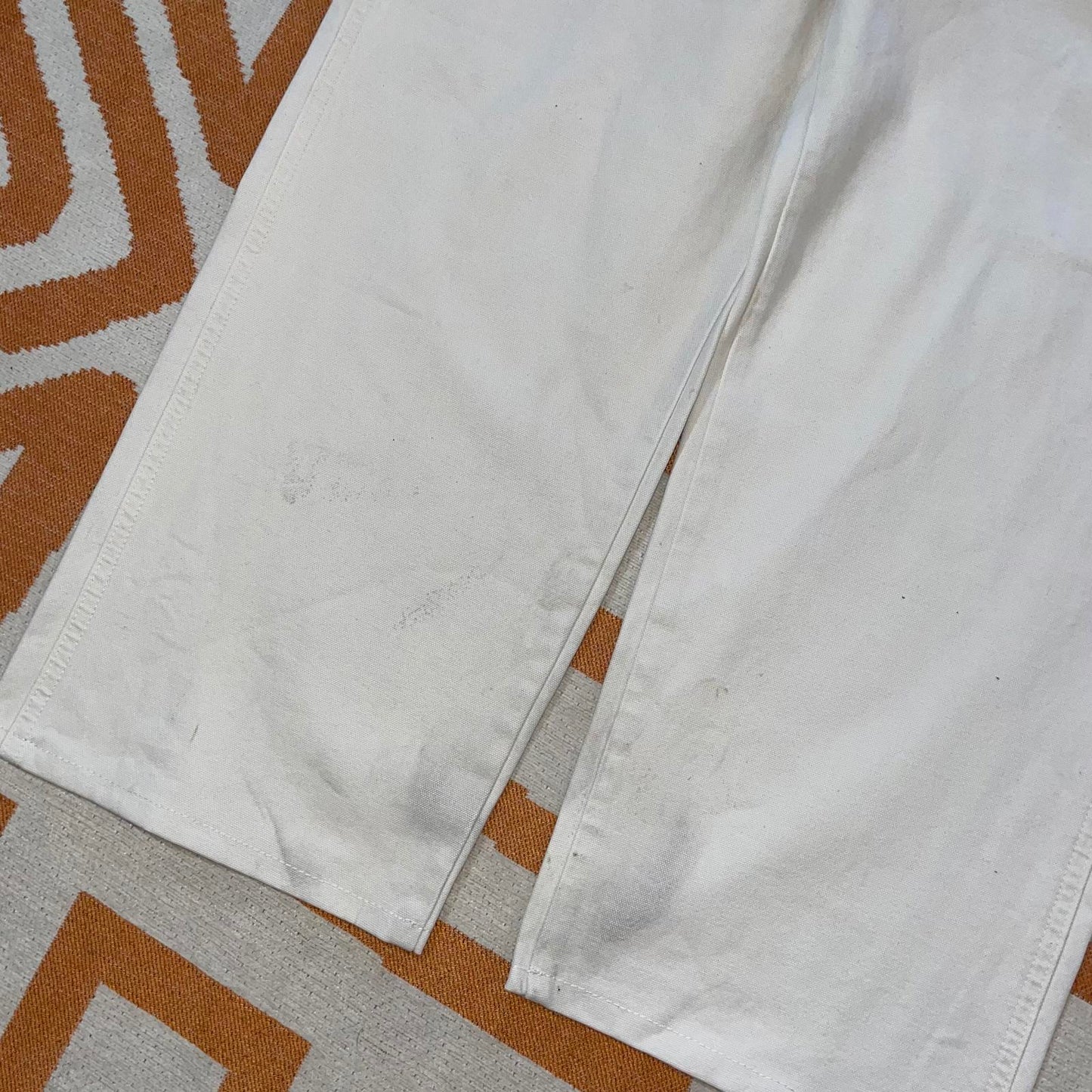 Quiksilver 00s Cream Embroidered Pants 36x30