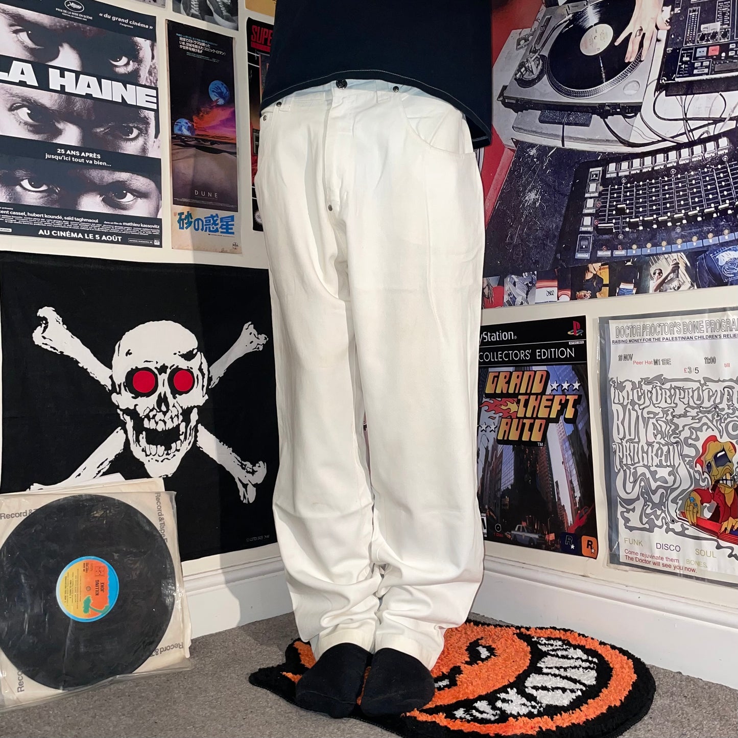 Safety Zone 90s White Jeans 30x32