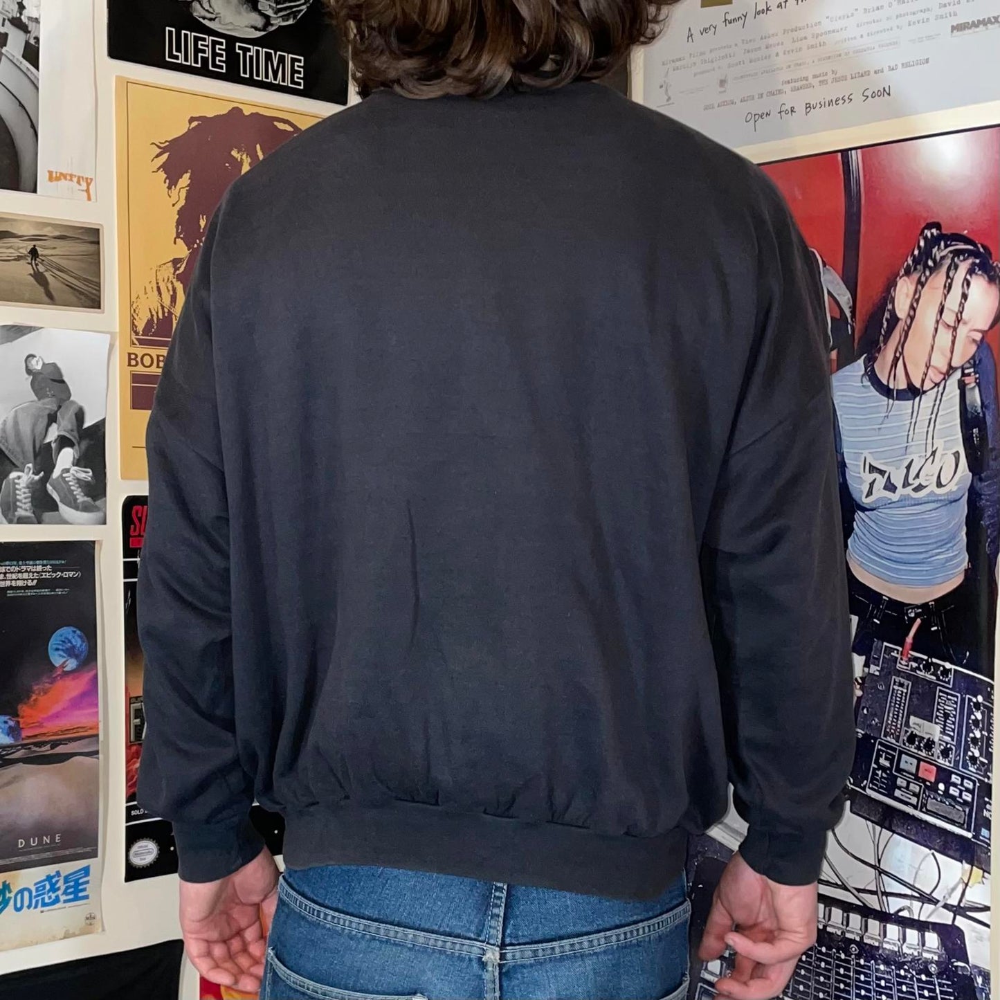 Adidas 90s Print ‘Jamaica’ Logo Sweatshirt S