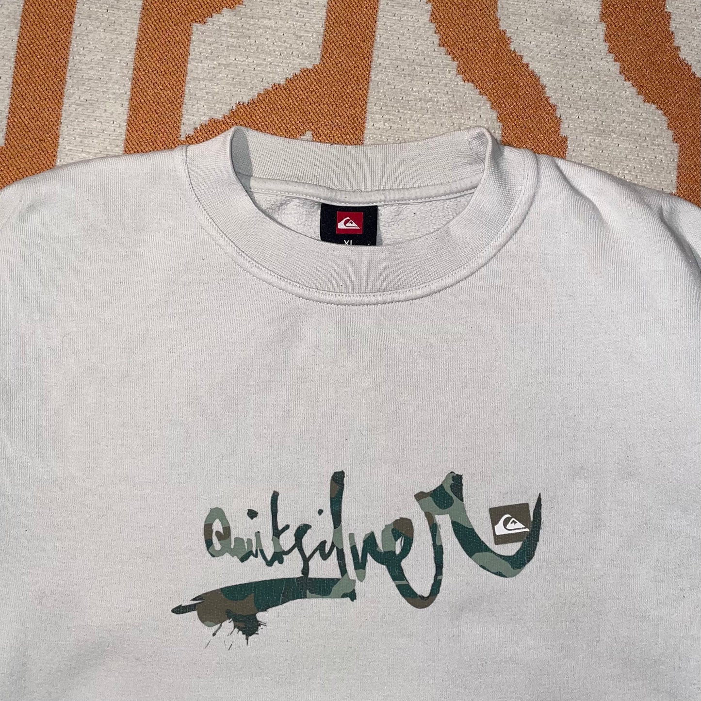 Quiksilver 00s Printed Baggy Sweatshirt XL