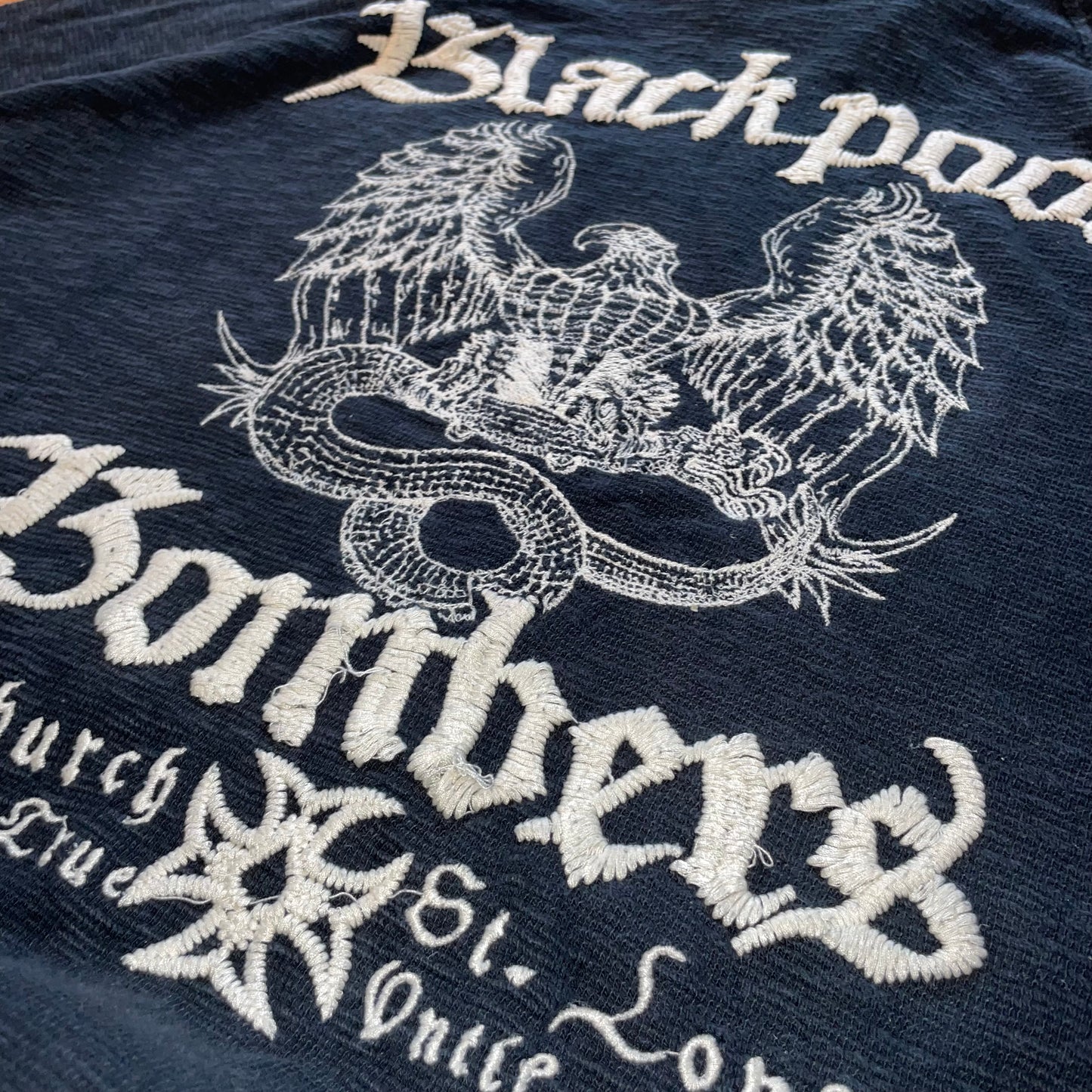 Salvage 00s Bombers Embroidered Zip Hoodie XL