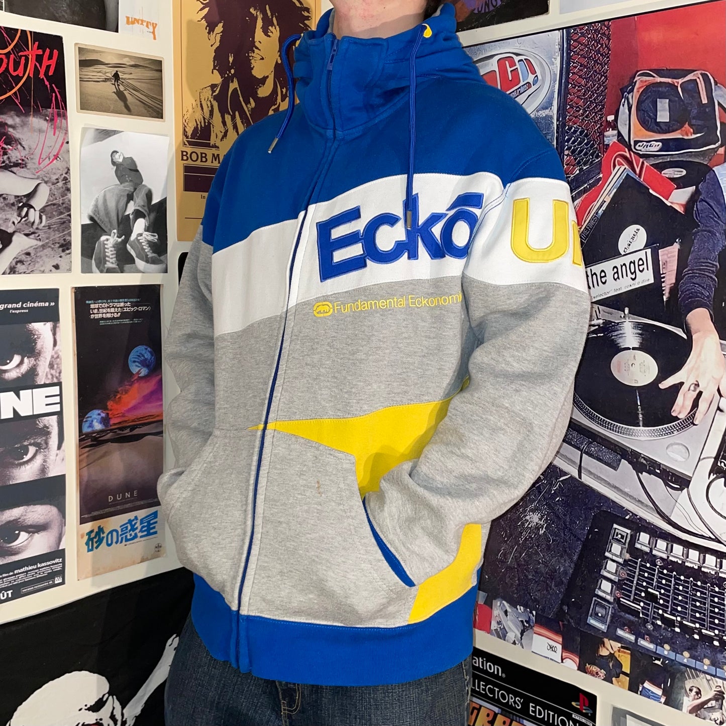 Ecko Unltd. 00s Panelled Zip Hoodie XL