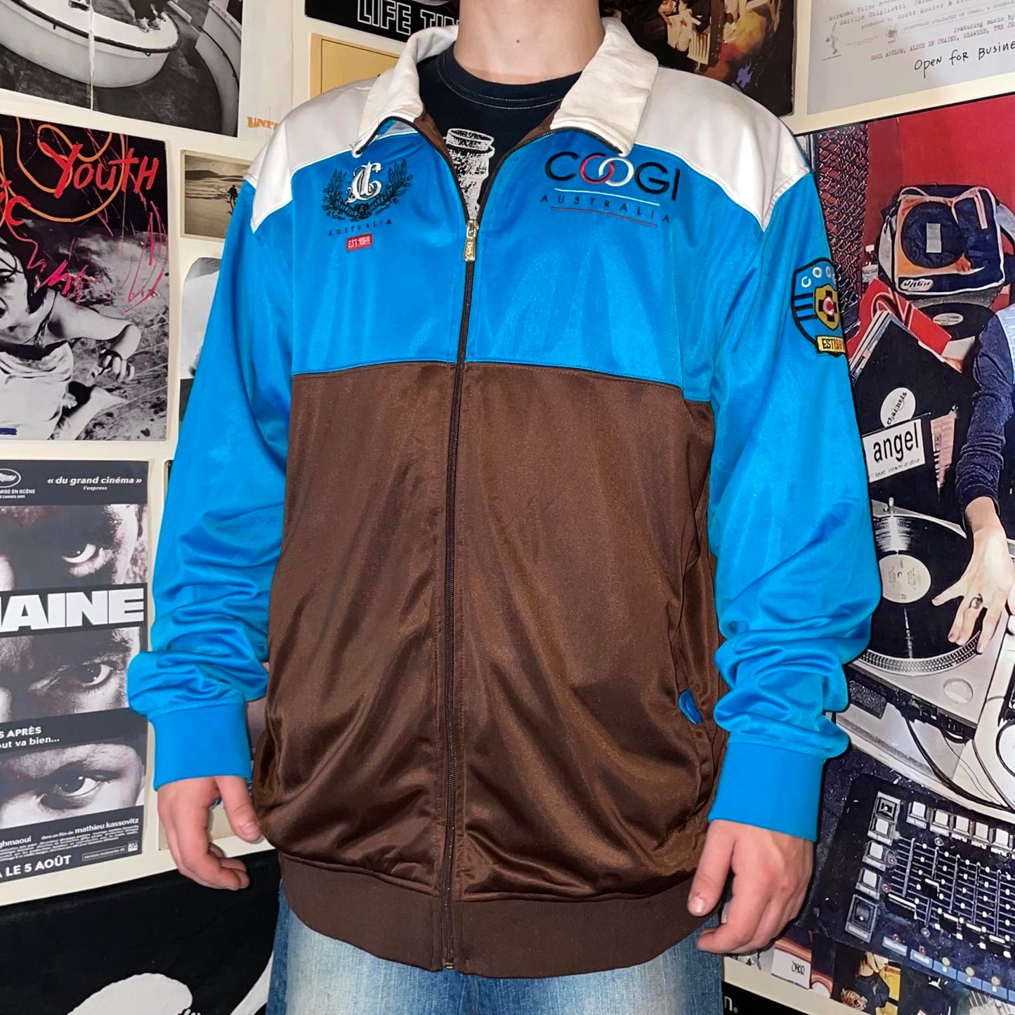 Coogi 90s Embroidered Track Jacket XL