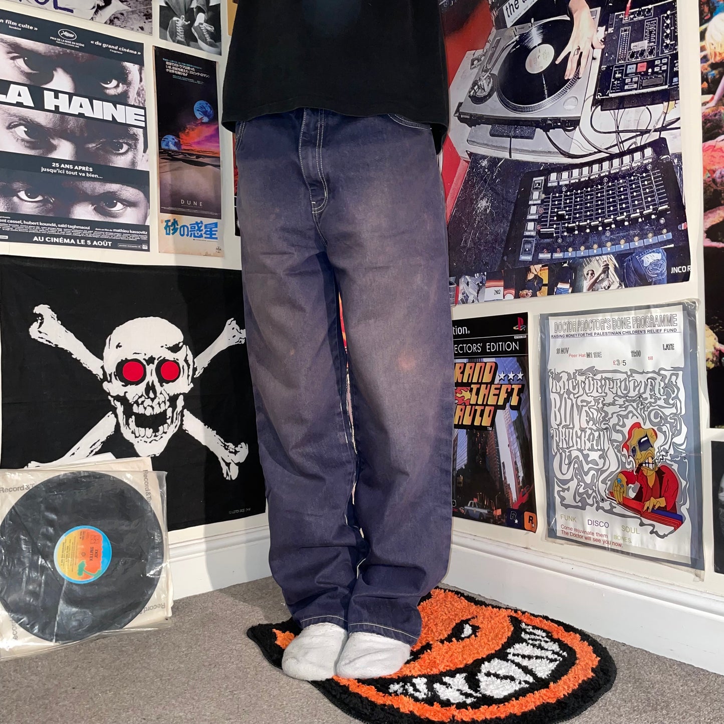 Strois 90s Embroidered Baggy Jeans 30x30