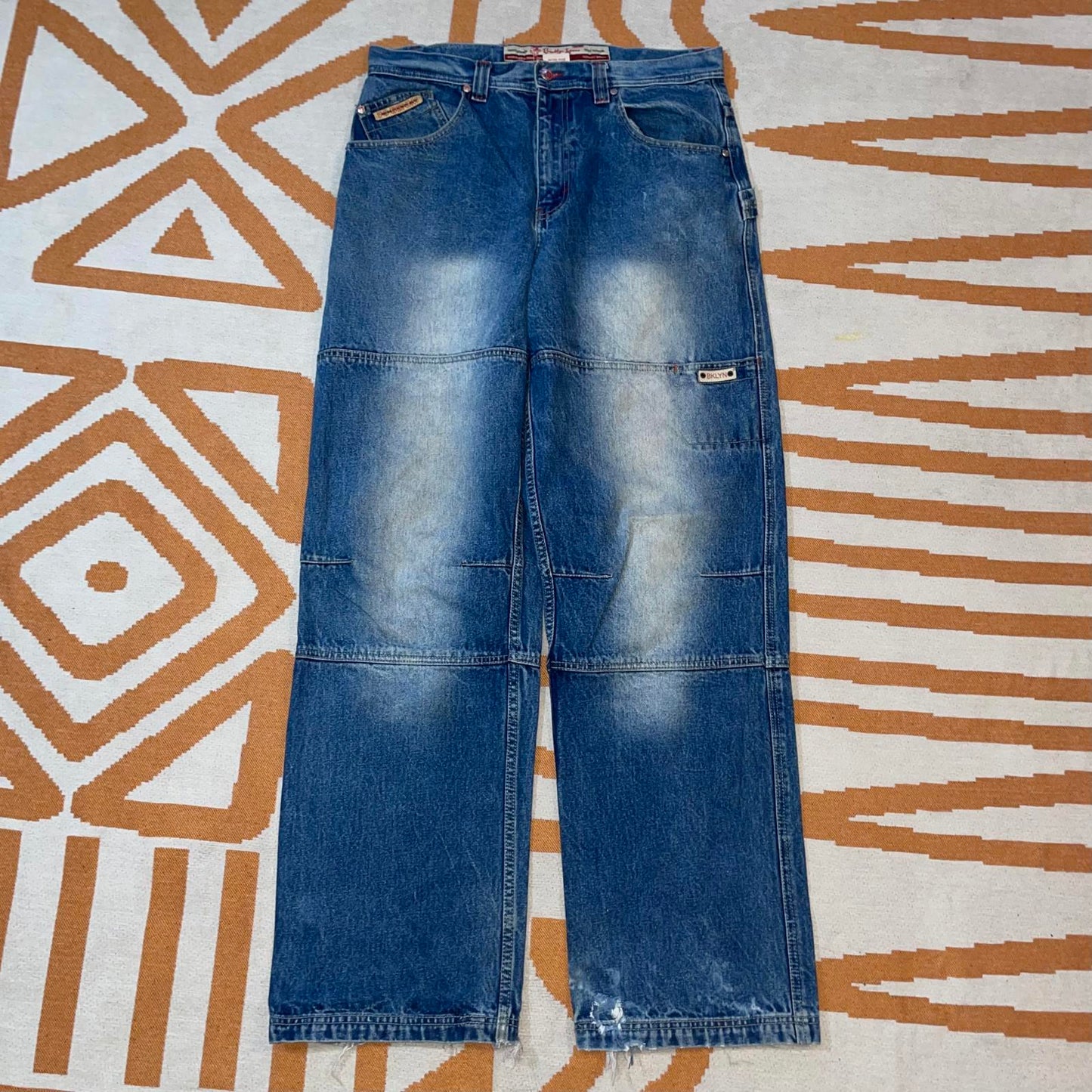 Brooklyn Xpress 00s Baggy Pocket Jeans 34x34