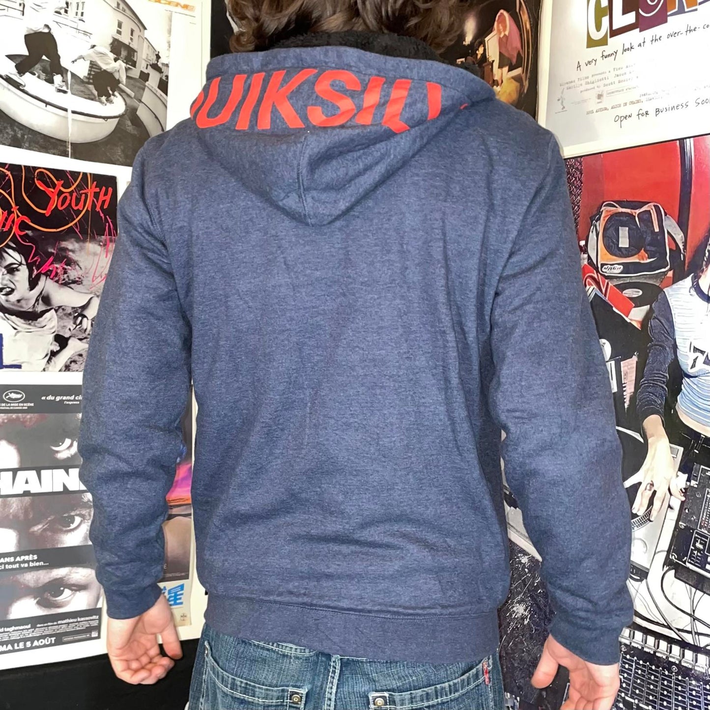 Quiksilver 10s Surf Print Zip Hoodie XL/16