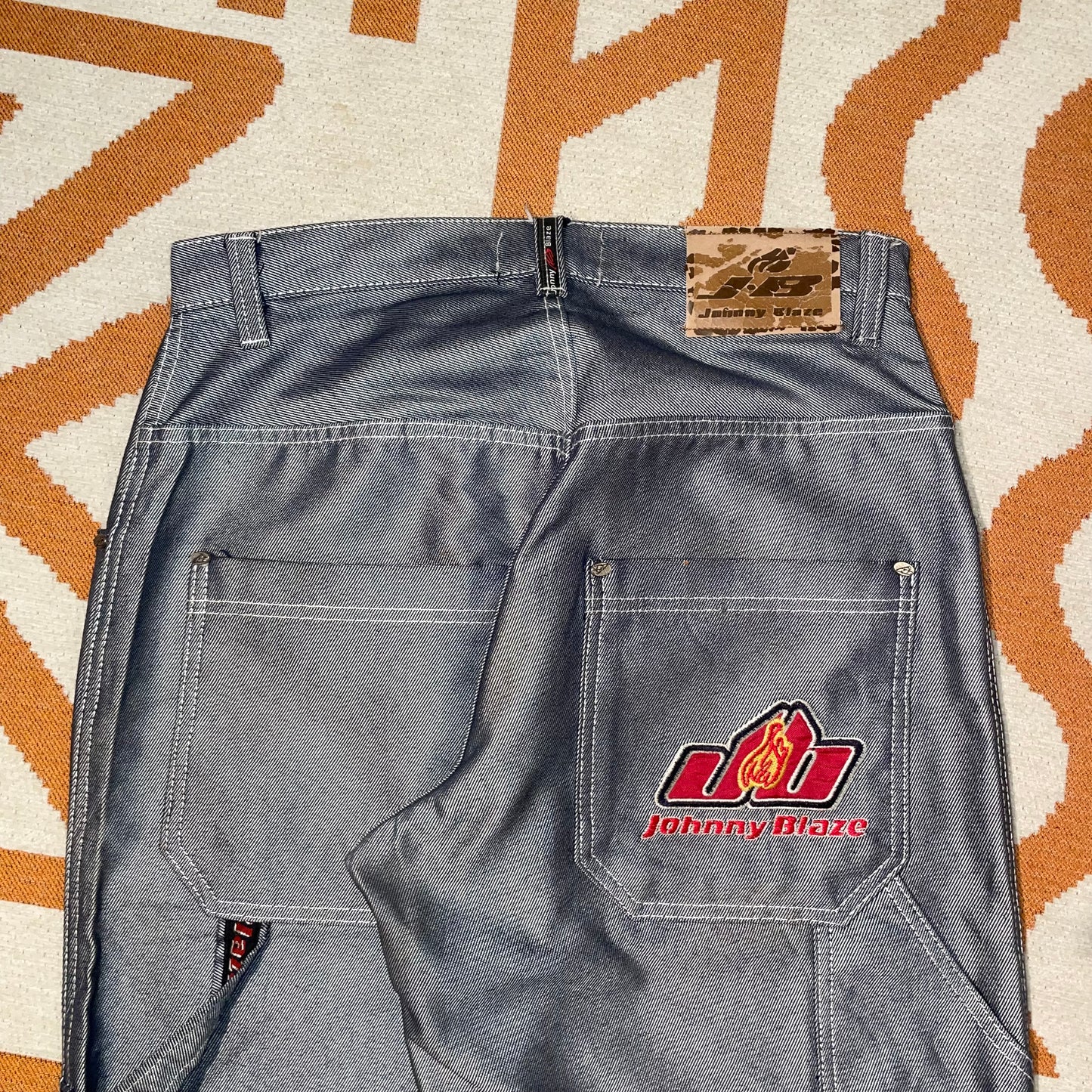 Johnny Blaze 90s Embroidered Baggy Jeans