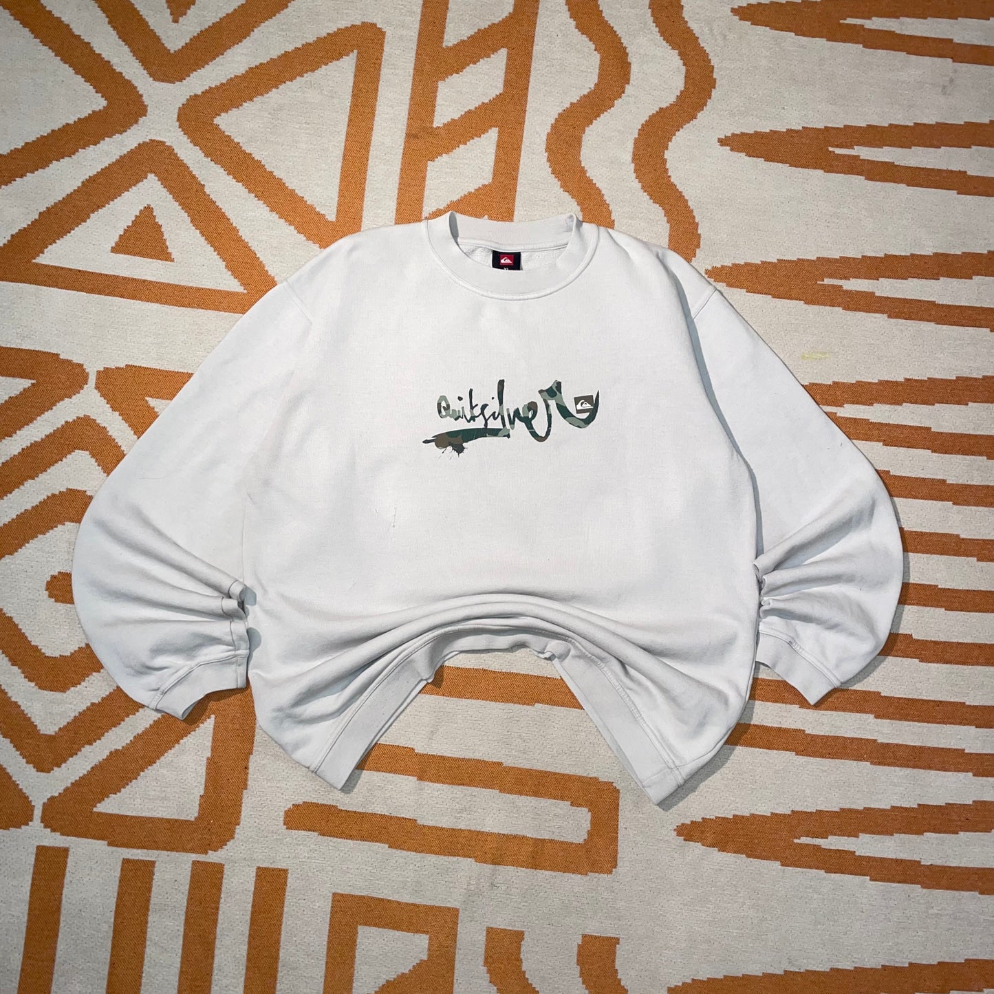 Quiksilver 00s Printed Baggy Sweatshirt XL