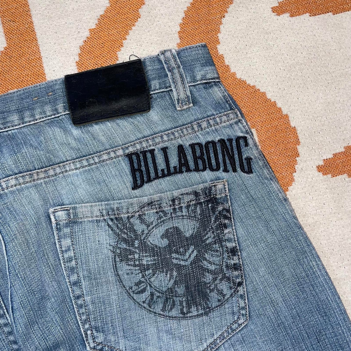 Billabong 00s Embroidered Surf Jeans 34x32
