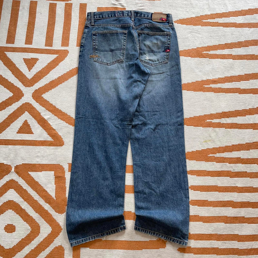 Quiksilver 00s Embroidered Loose Jeans 32x32