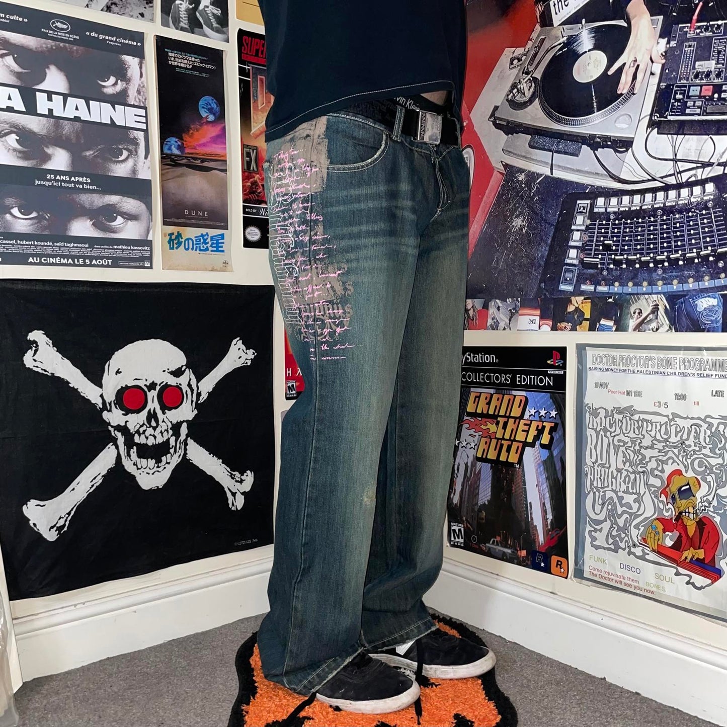 Billabong 00s Printed Graphic Jeans 34x32