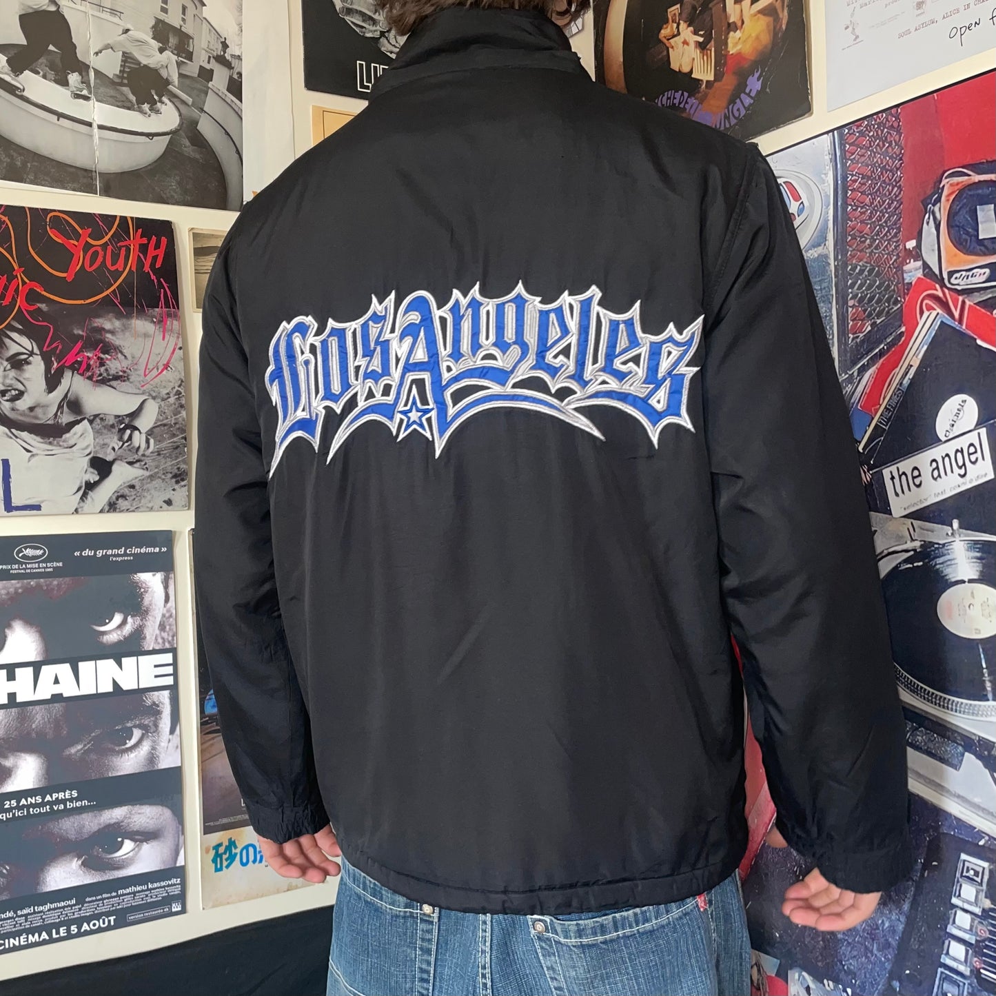 Pro USA 90s LA Embroidered Bomber Jacket