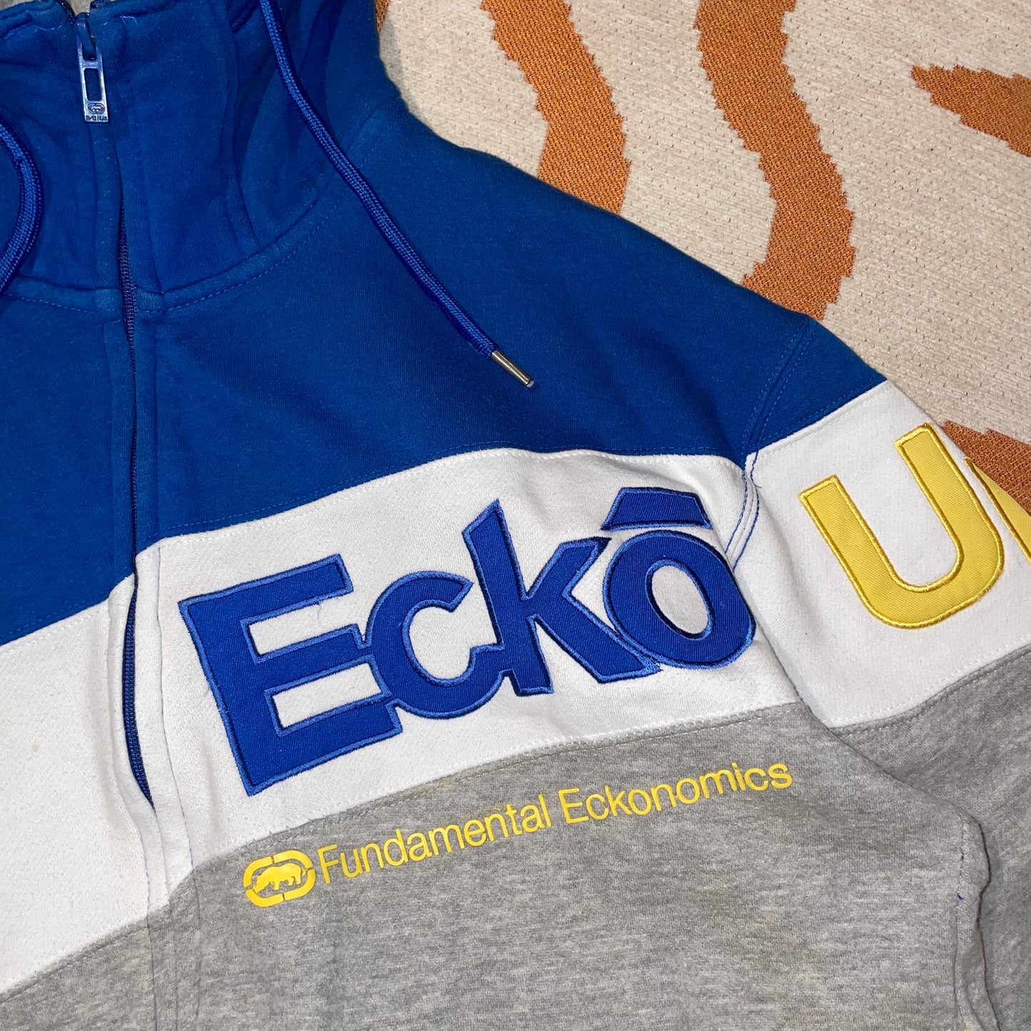 Ecko Unltd. 00s Panelled Zip Hoodie XL