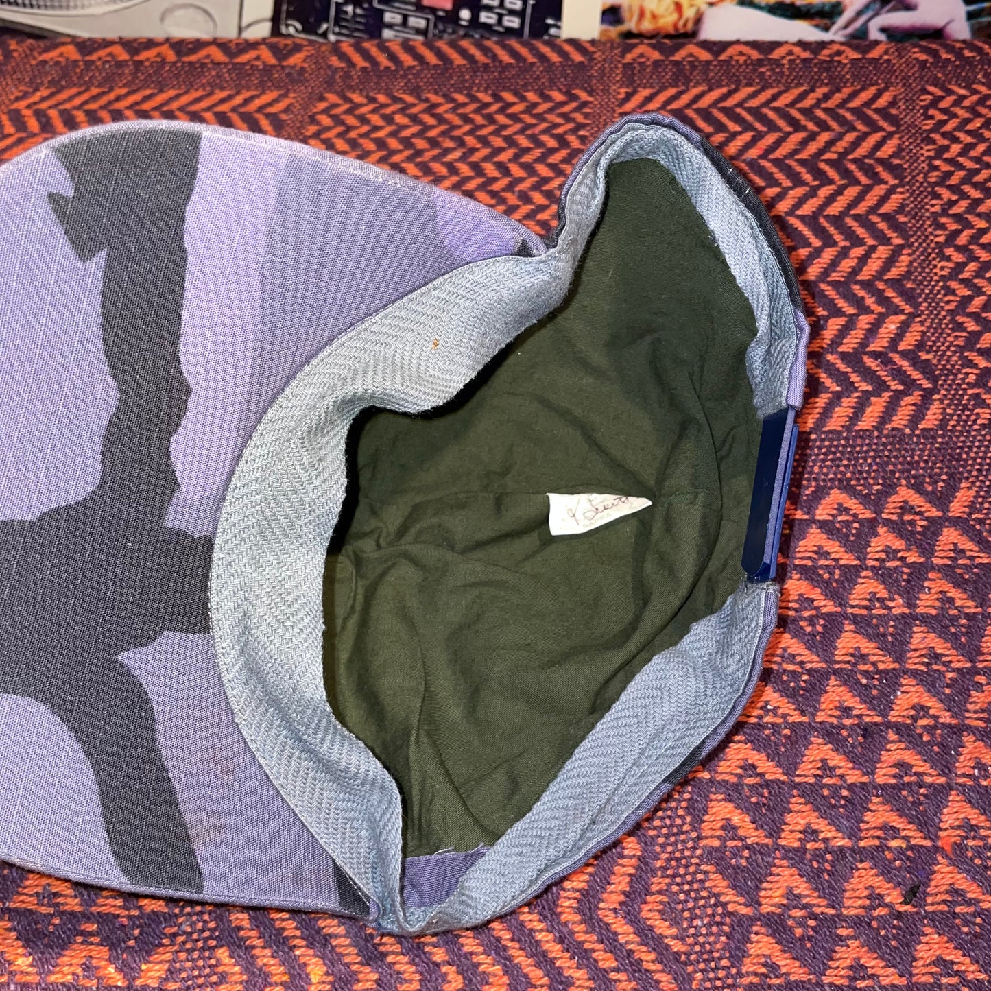 Vintage 00s Camouflage Blue Cap