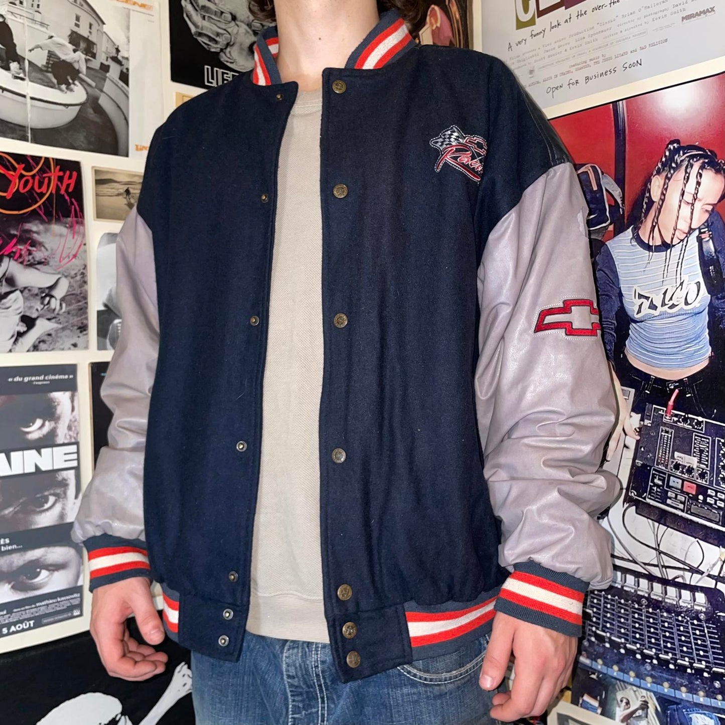 Steve & Barry’s 00s Chevrolet Bomber Jacket XL