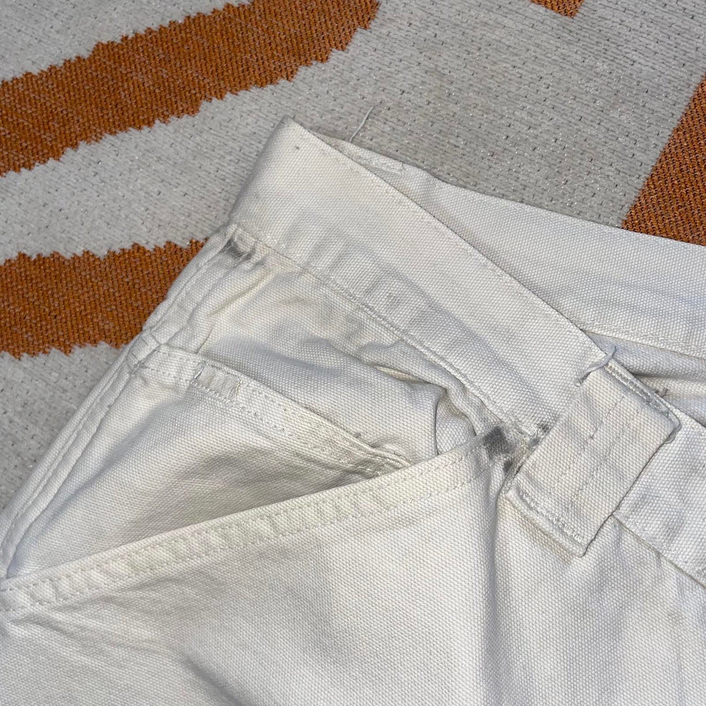 Quiksilver 00s Cream Embroidered Pants 36x30