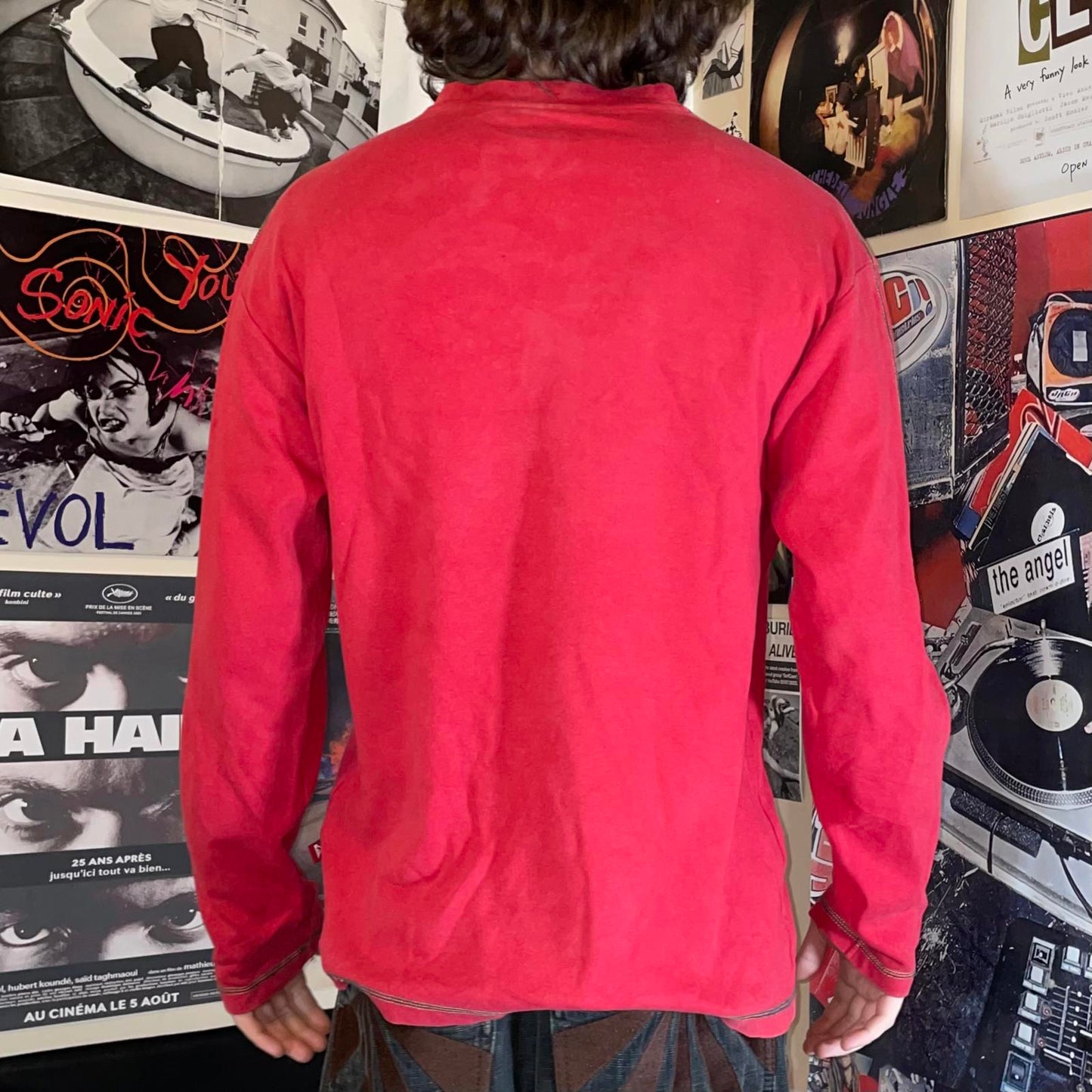 Quiksilver 00s Embroidered Longsleeve T-Shirt L