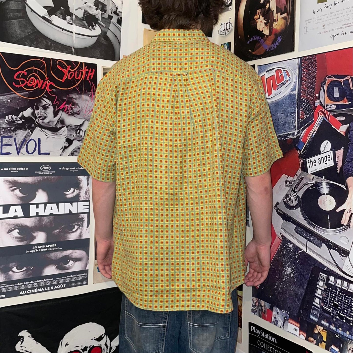 3K 00s Patterned Button Shirt M