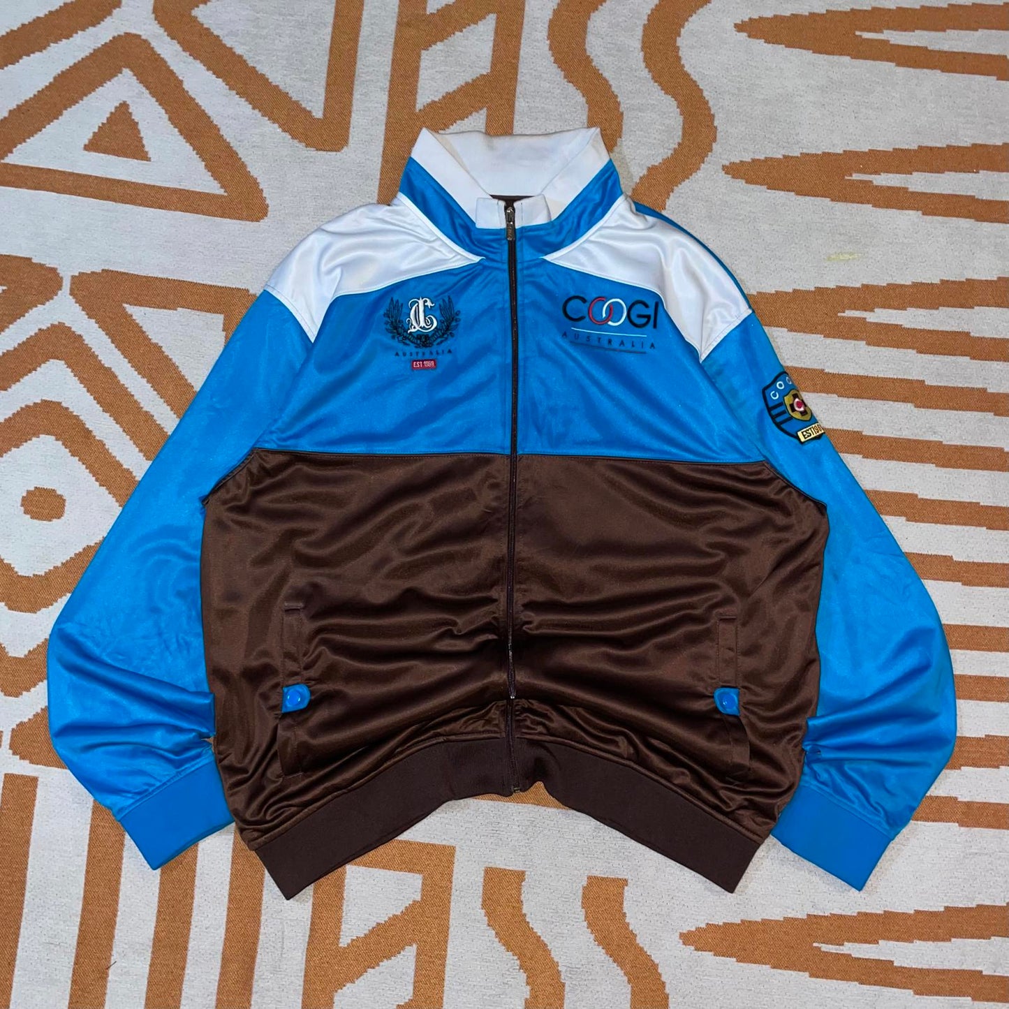 Coogi 90s Embroidered Track Jacket XL