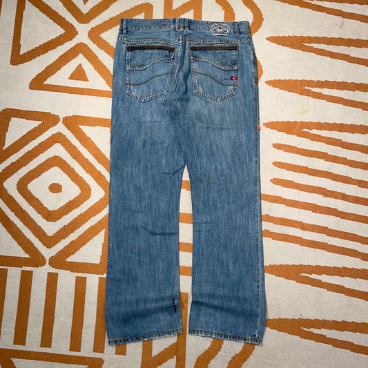 Quiksilver 00s Baggy Blue Jeans 36x34