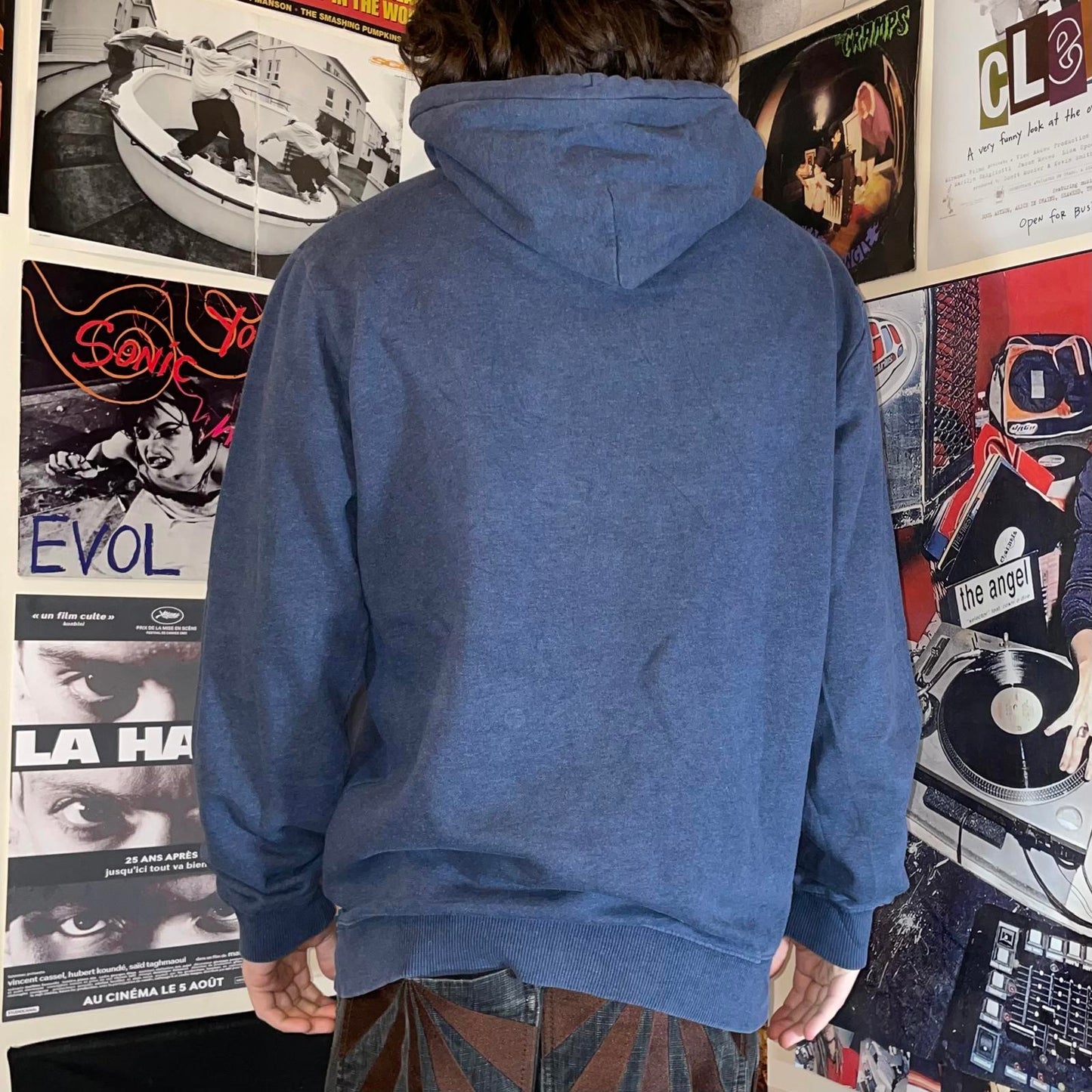 Quiksilver 00s Logo Print Hoodie L