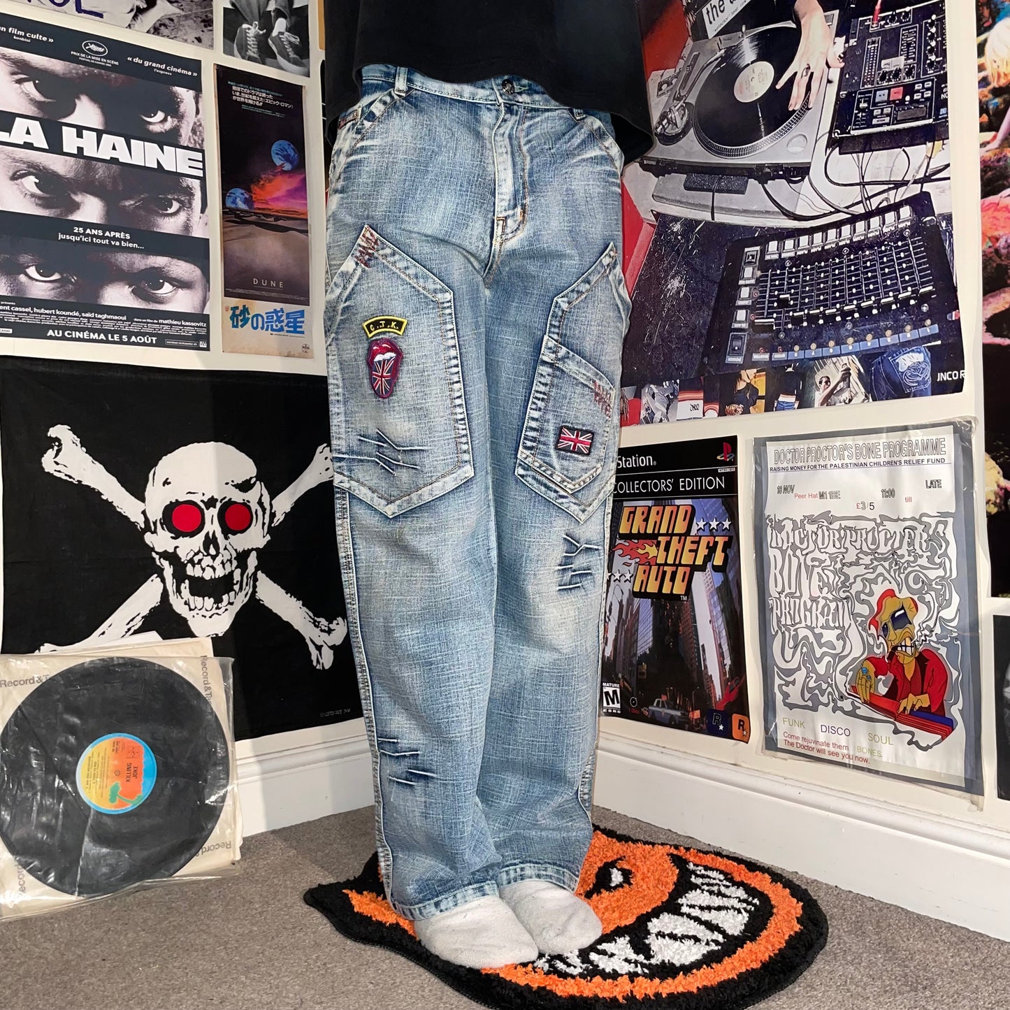 Gems Baby 00s Embroidered Cargo Jeans 30x30