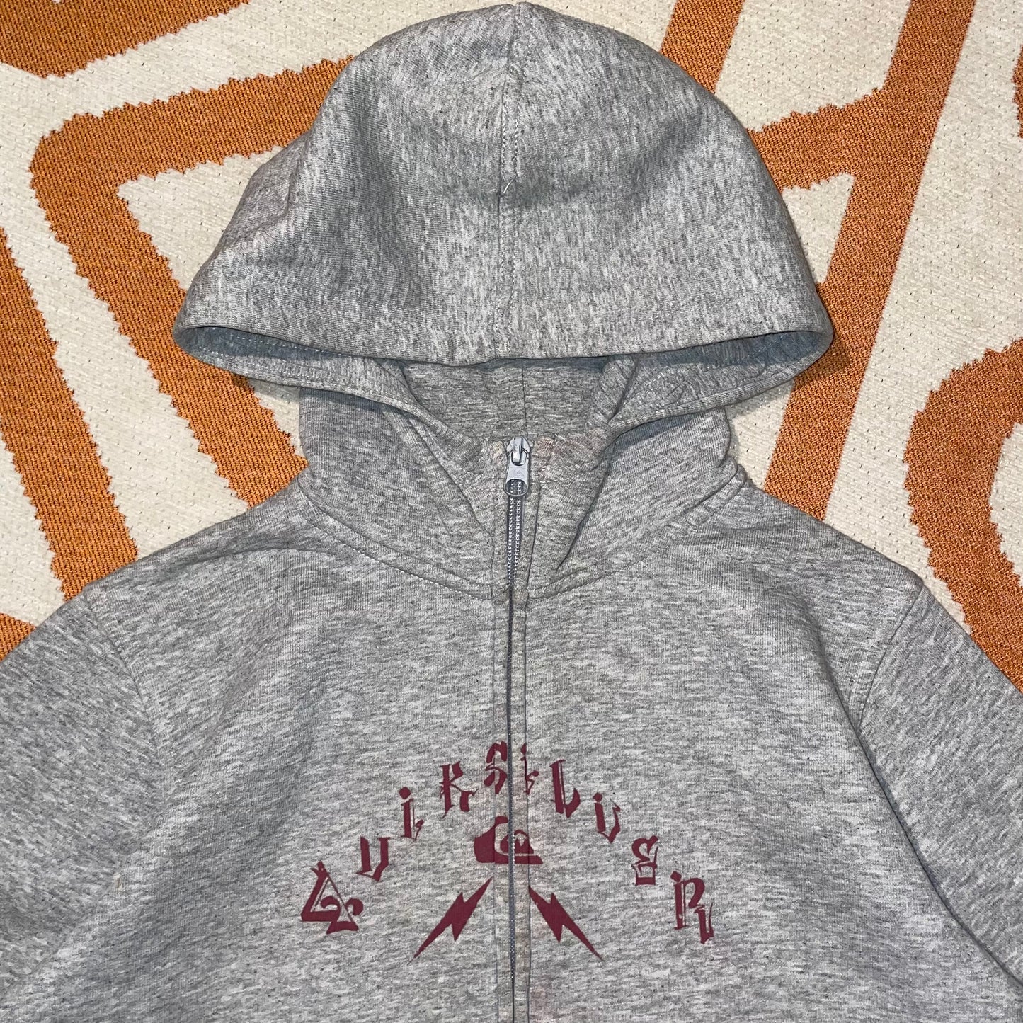 Quiksilver 00s Printed Skate Hoodie XXS