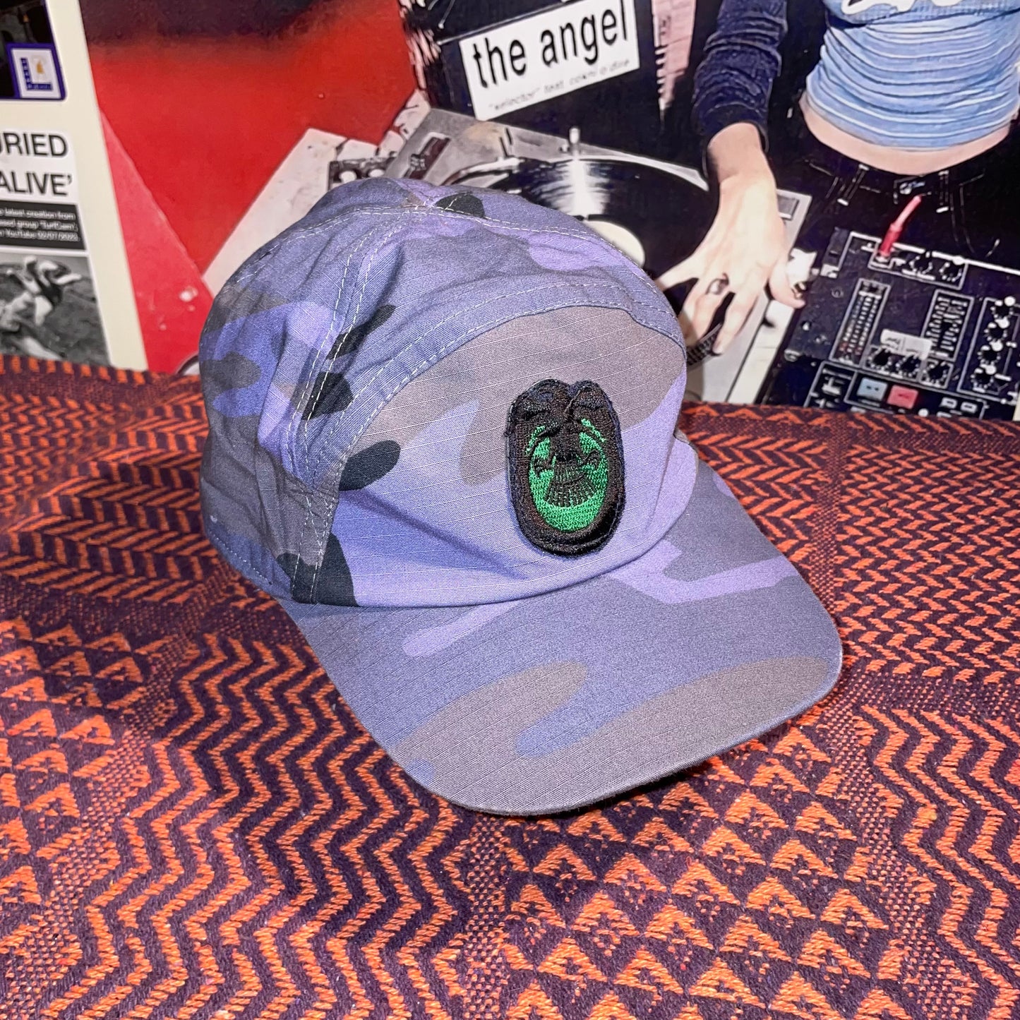 Vintage 00s Camouflage Blue Cap