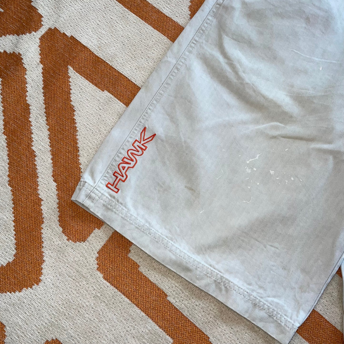 Hawk Skateboards 00s Embroidered Shorts 28x11