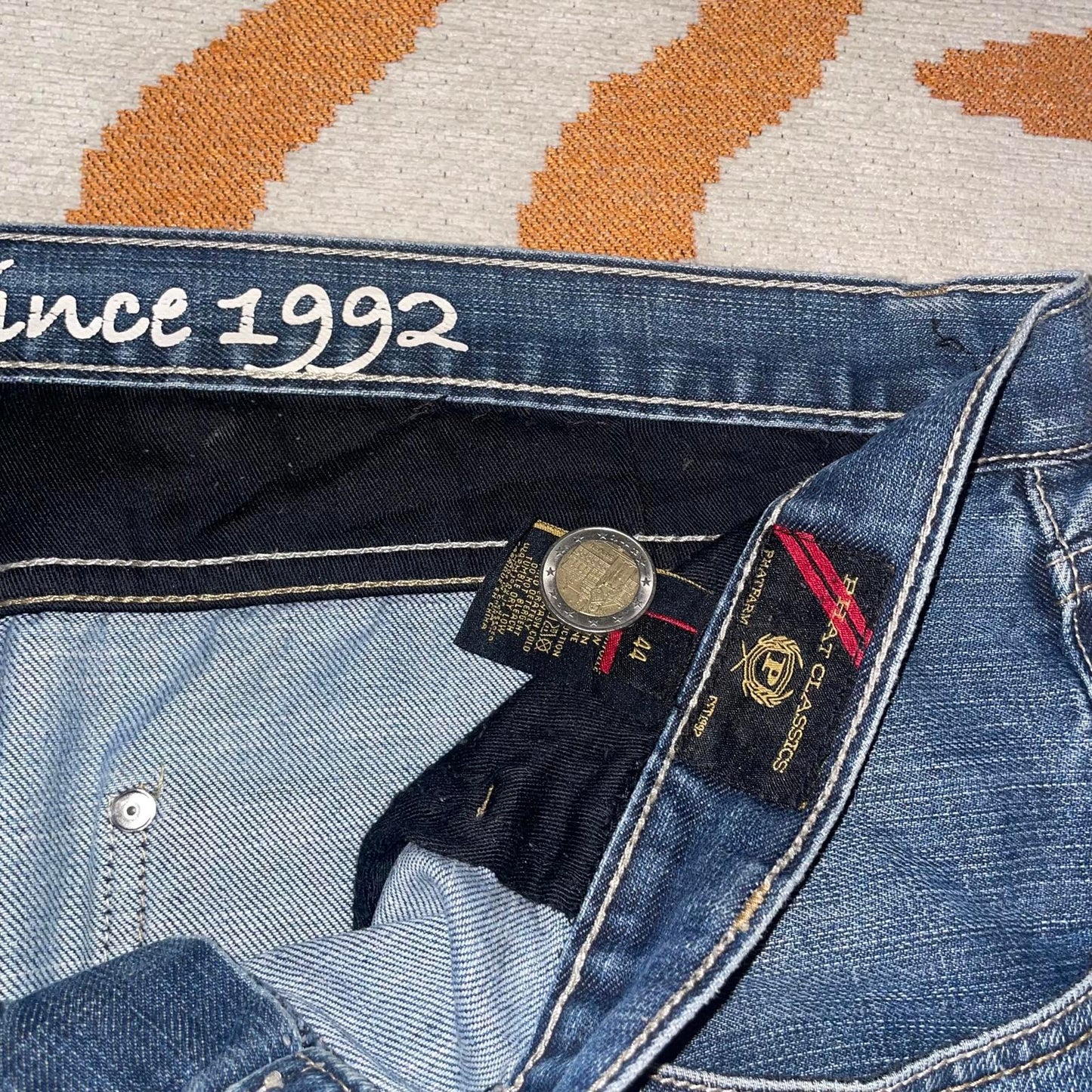 Phat Farm 00s Baggy Embroidered Jorts 44x13