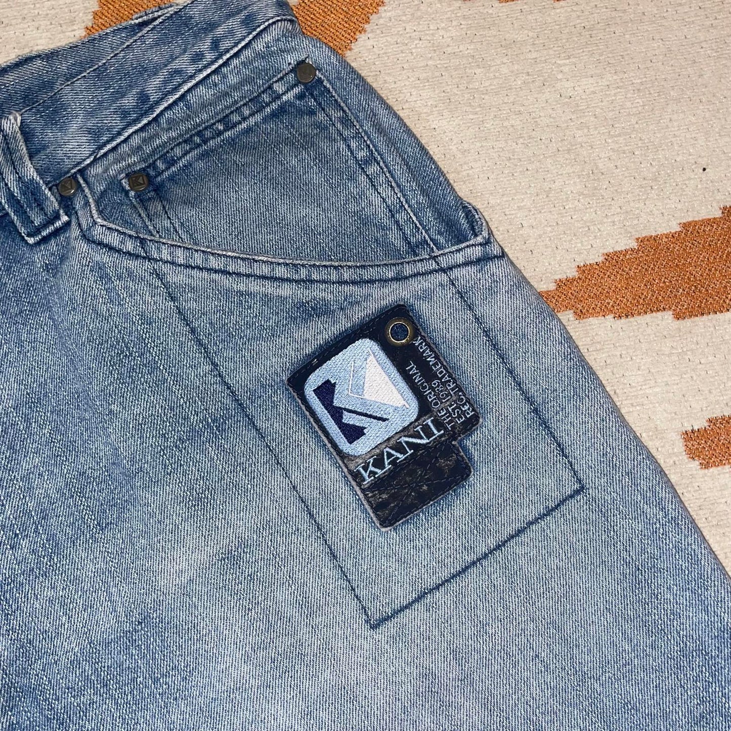 Karl Kani 00s Embroidered Baggy Jorts 38x15