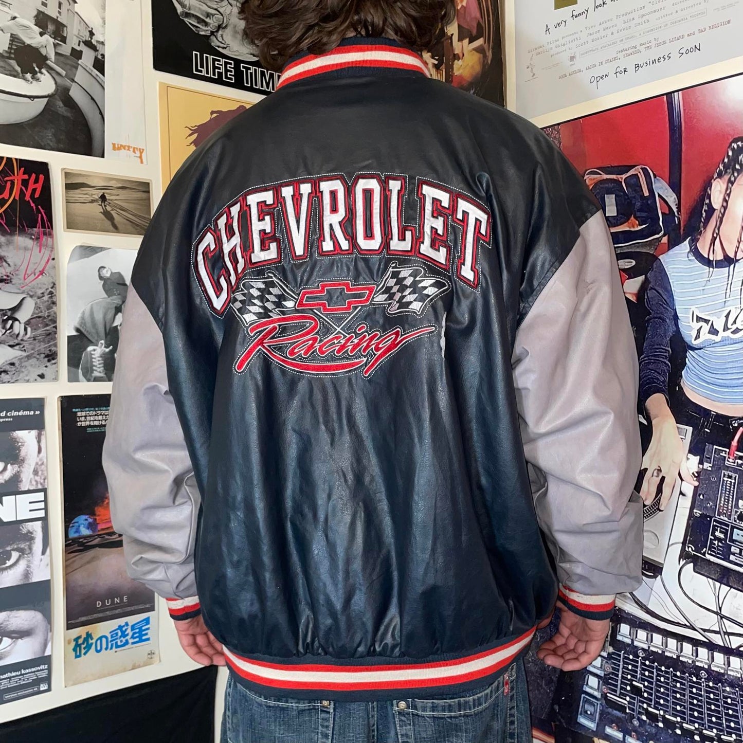Steve & Barry’s 00s Chevrolet Bomber Jacket XL