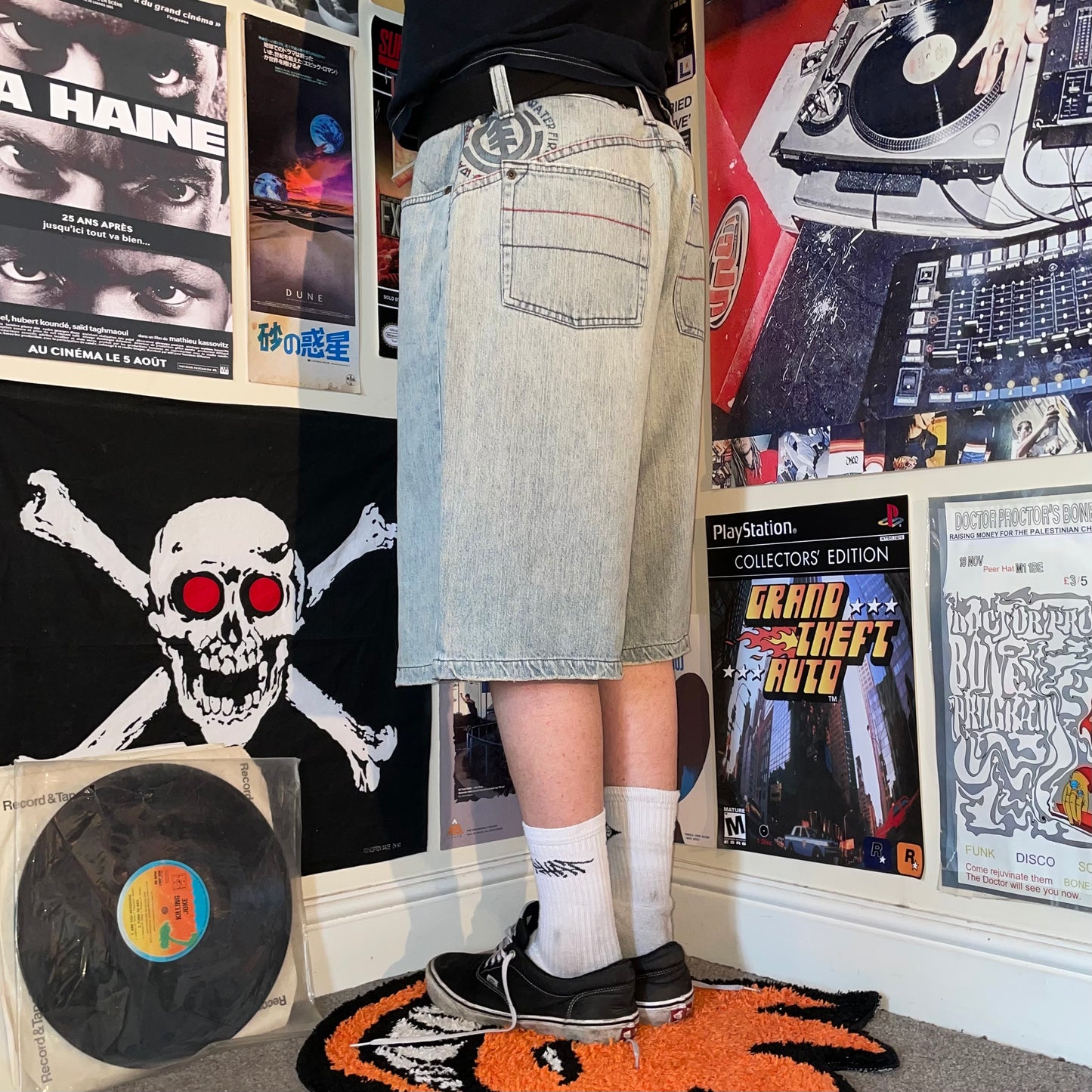 Element 00s Embroidered Baggy Jorts 34x13