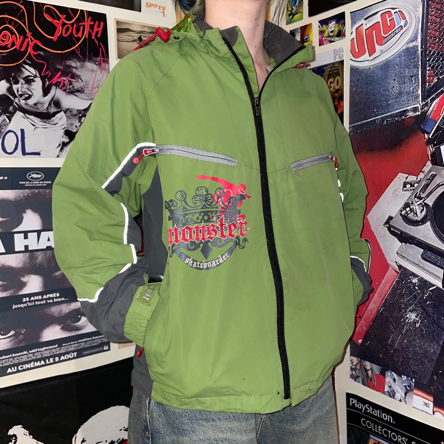 Monster Skate 00s Waterproof Coat S