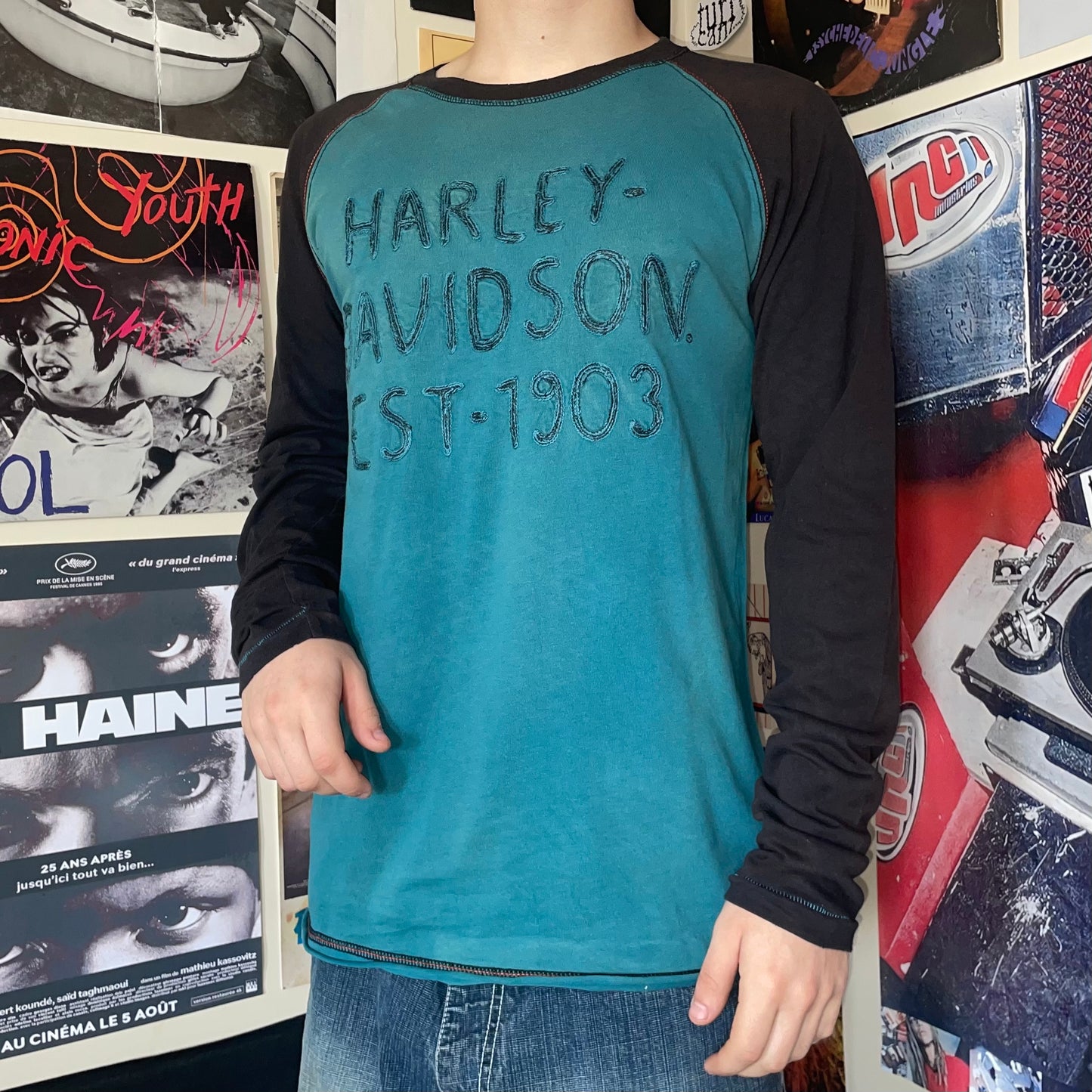Harley-Davidson 00s Embroidered Longsleeve