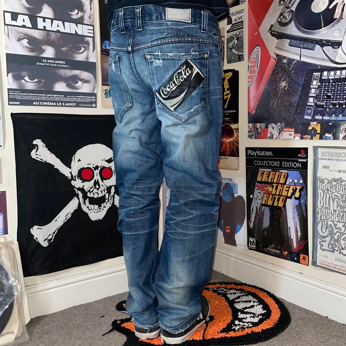 Kello 90s Coca Cola Print Jeans 34x30