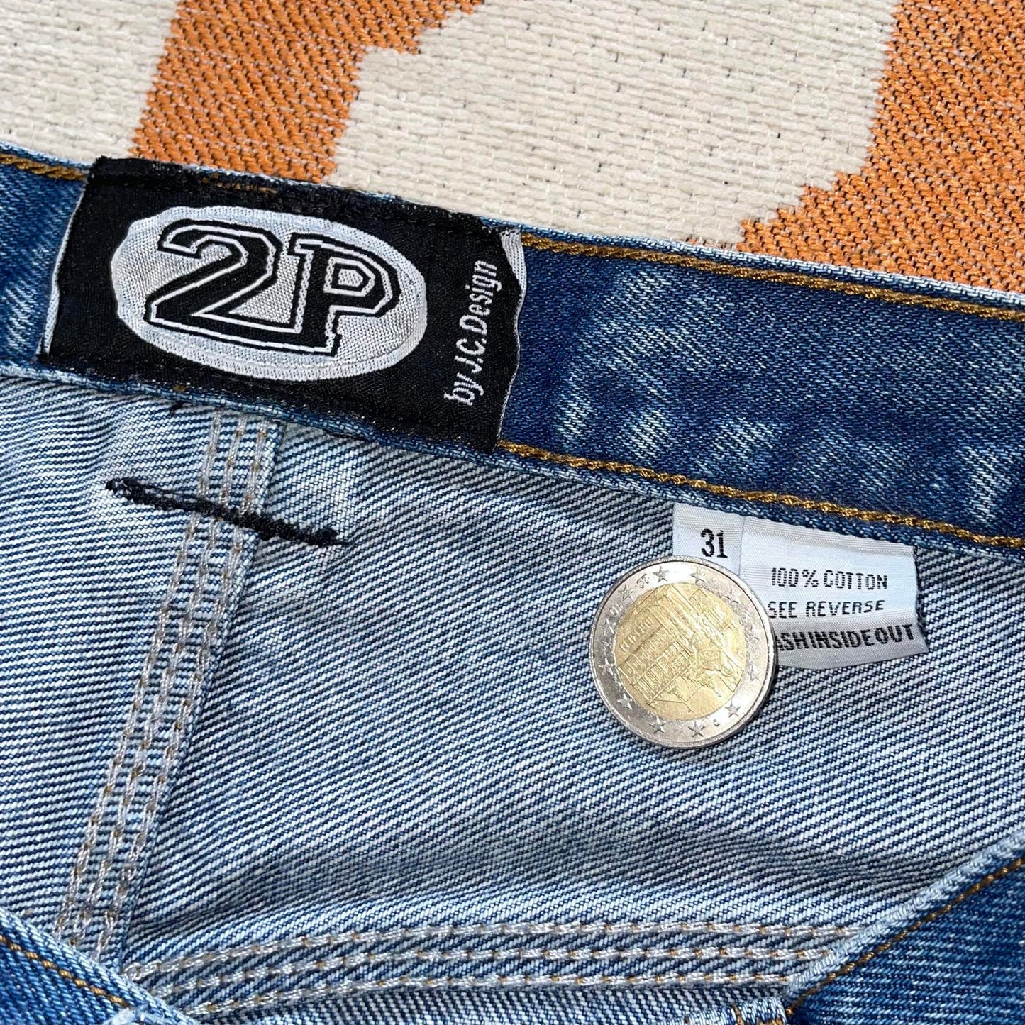 Tupac Collection 00s Embroidered Jeans 28x30