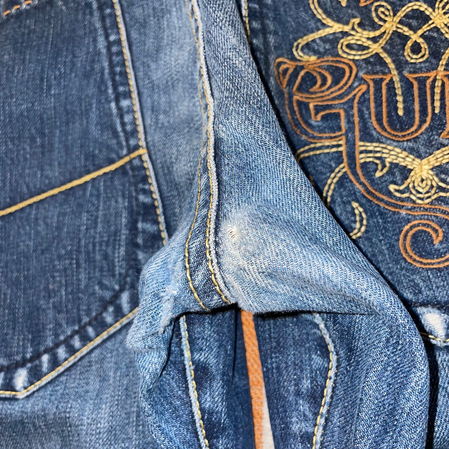 Guru 00s Embroidered Jeans