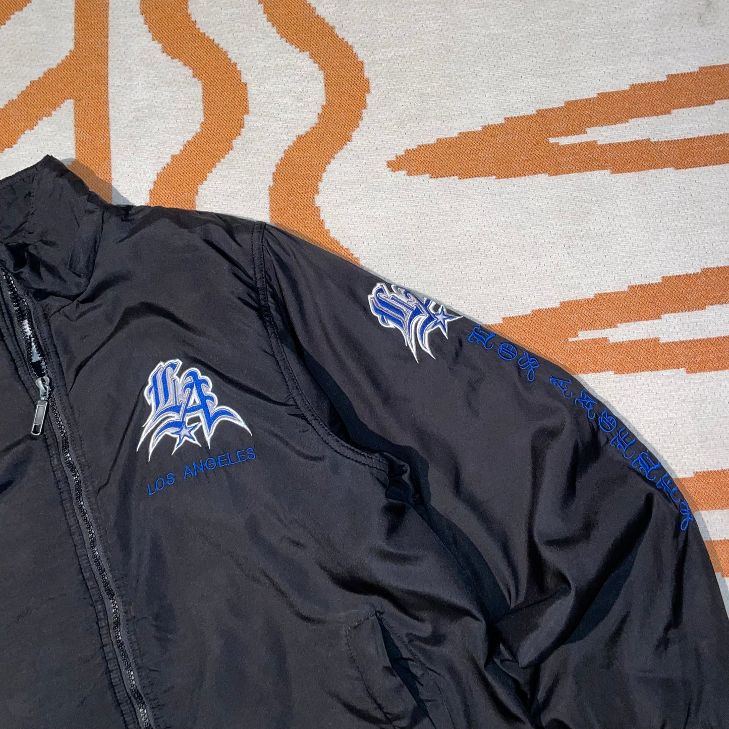 Pro USA 90s LA Embroidered Bomber Jacket