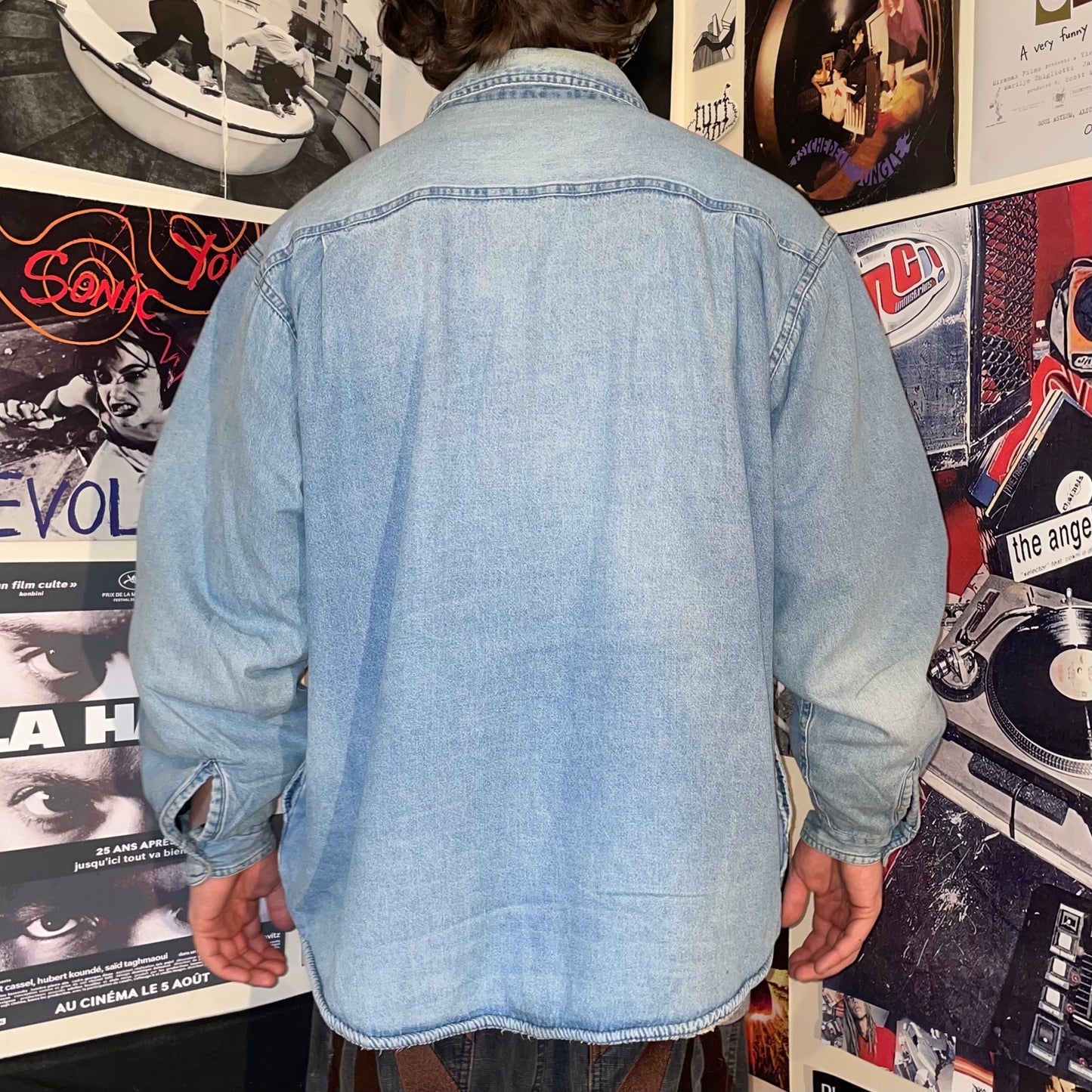 Wrangler 90s Denim Fleece Jacket L