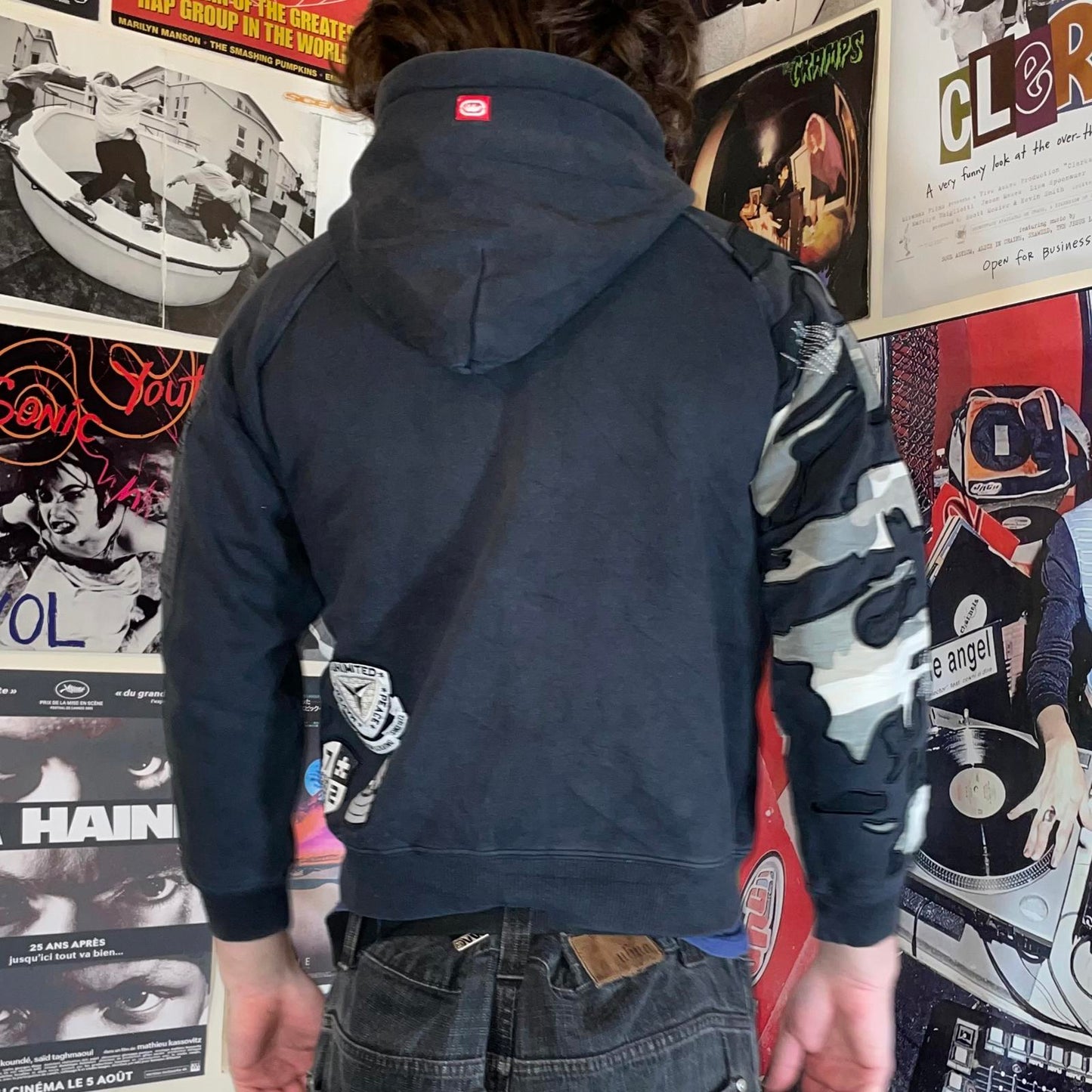 Ecko Unltd. 90s Rhino Camo Embroidered Zip Hoodie XS