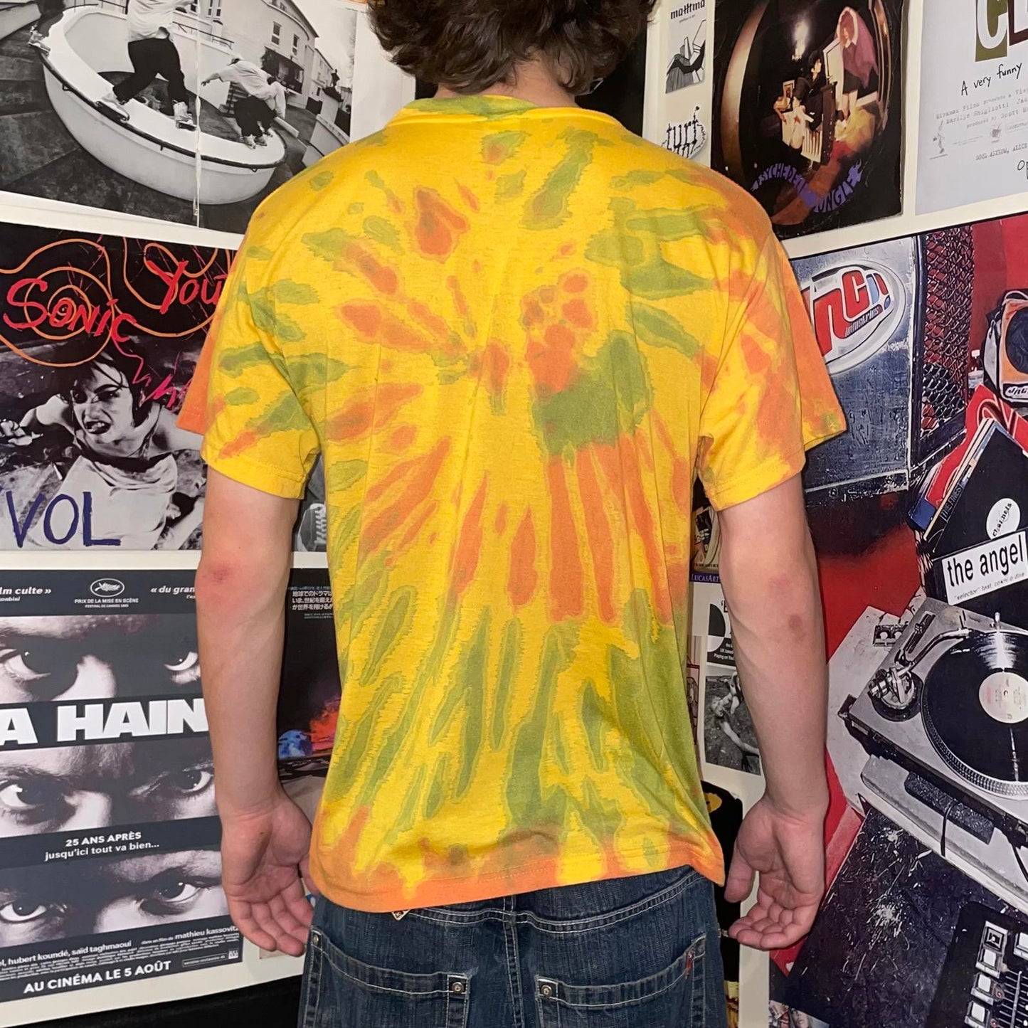 Bob Marley 90s Tie Dye Graphic T-Shirt L