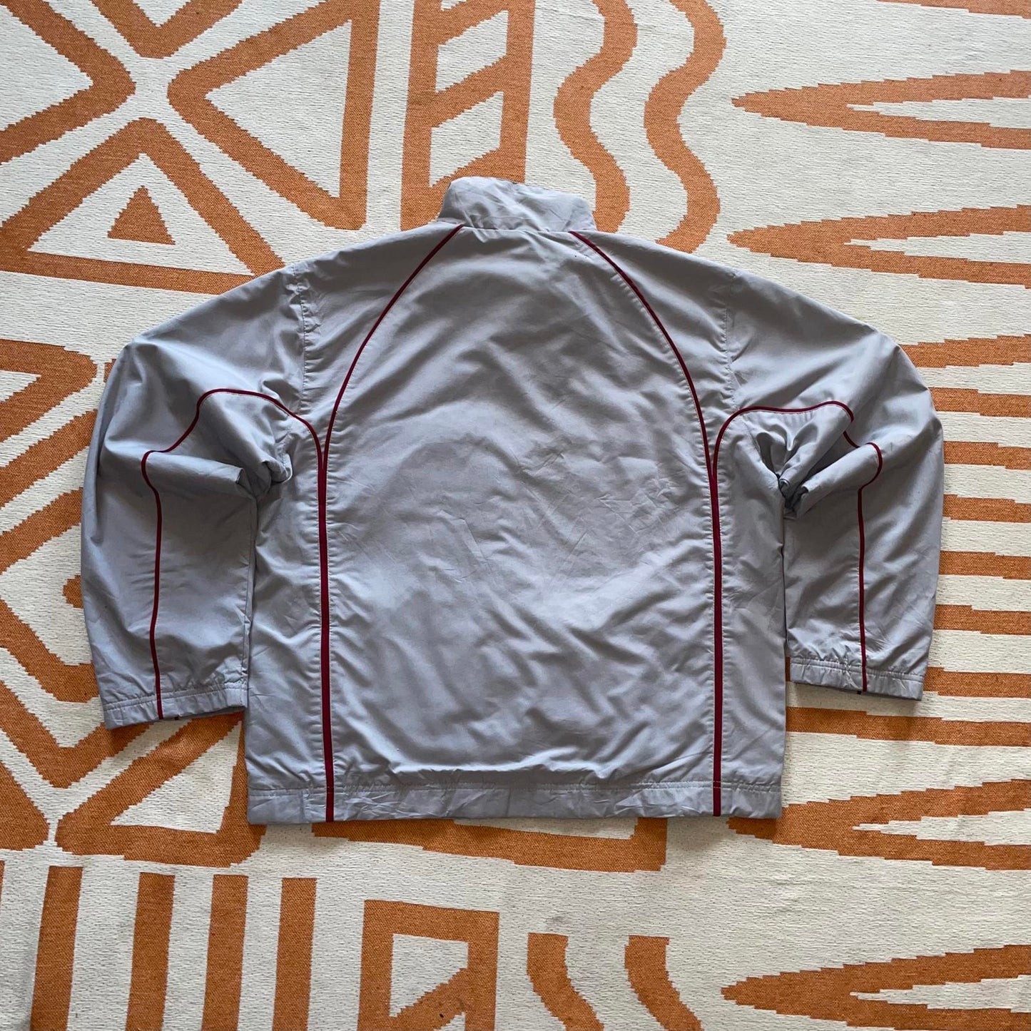 Nike 00s Grey/Red Track Jacket M