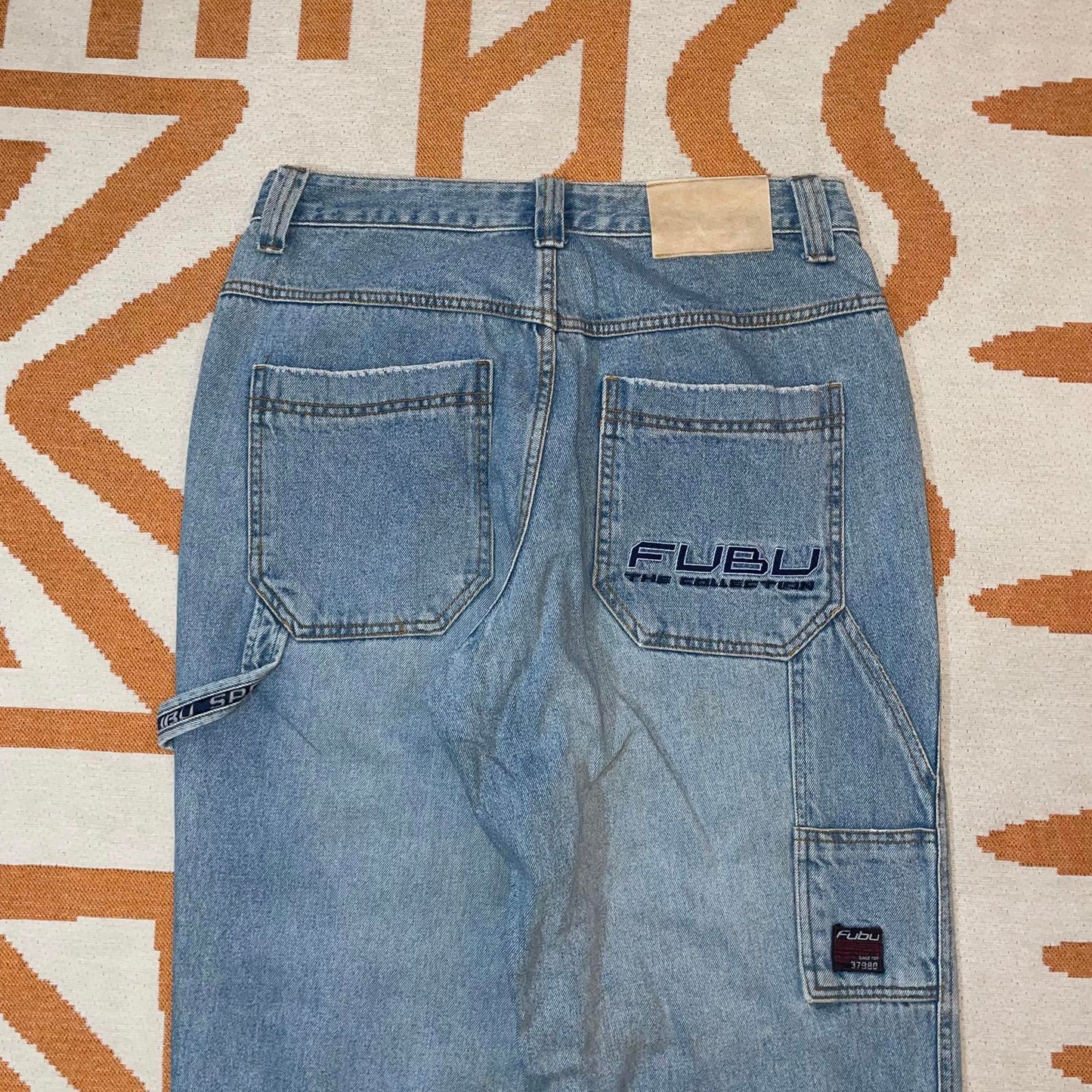Fubu 90s Embroidered Baggy Jeans 30x32