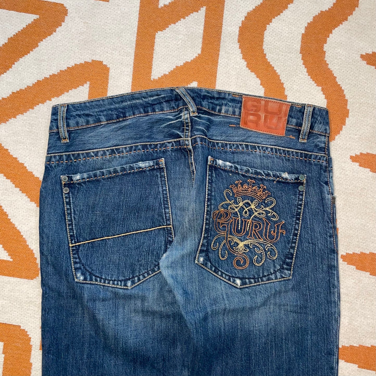 Guru 00s Embroidered Jeans