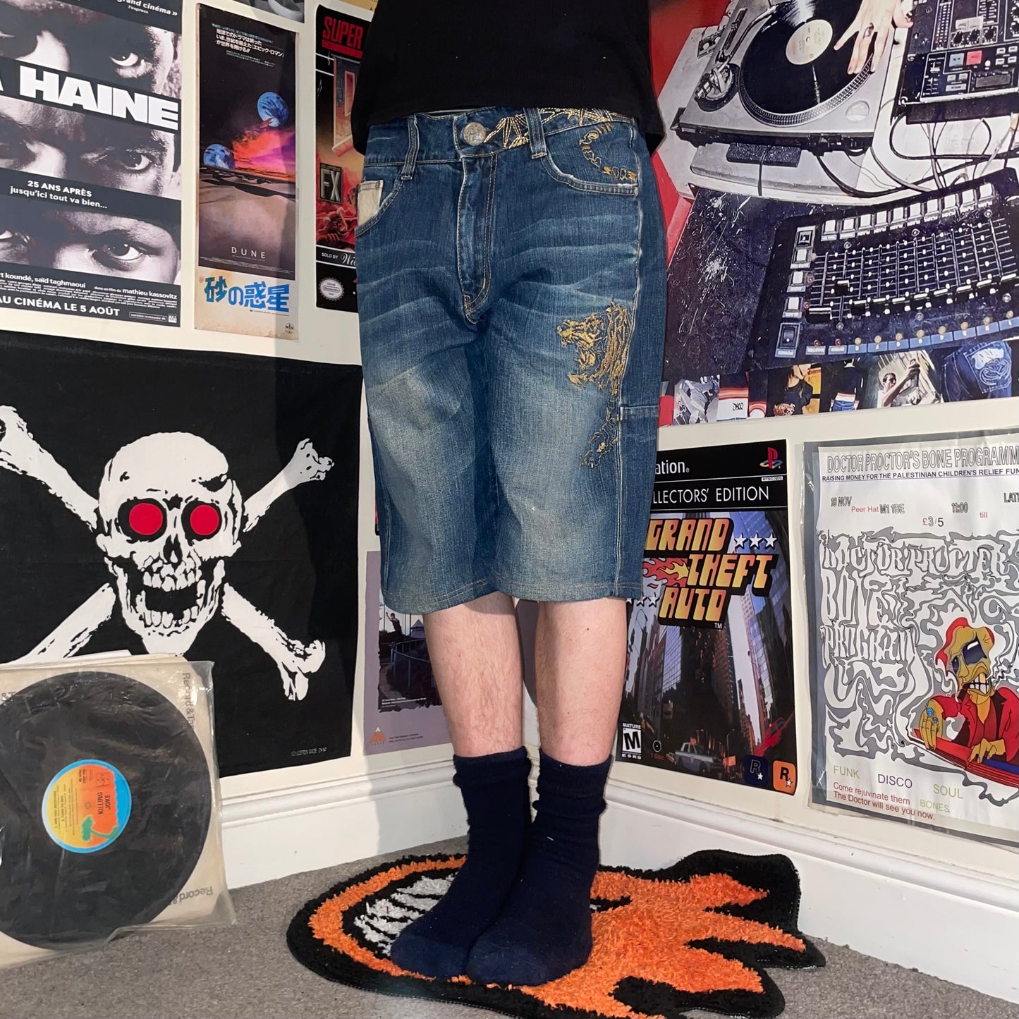 Osaka Big Train 00s Tiger Jorts 34x12