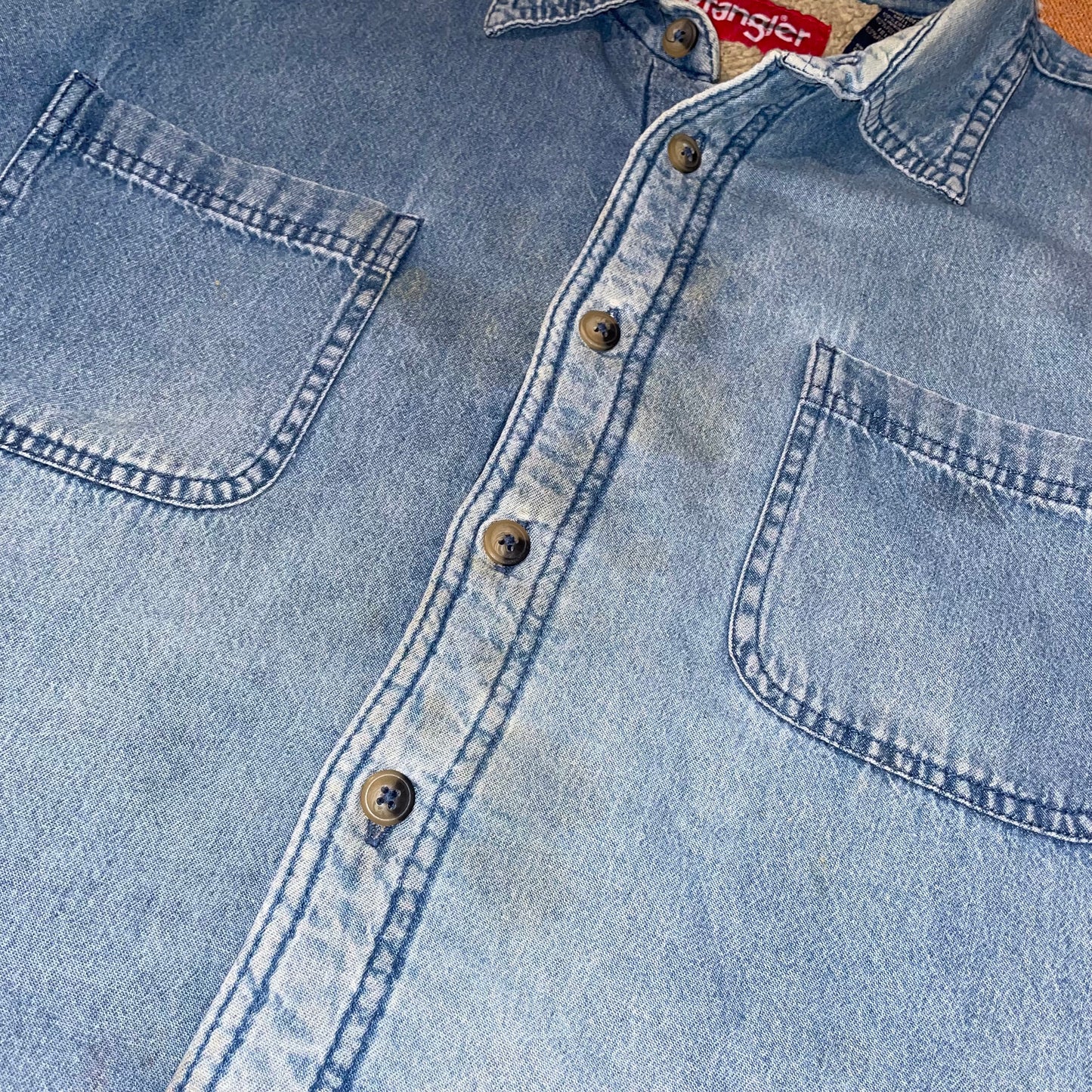Wrangler 90s Denim Fleece Jacket L